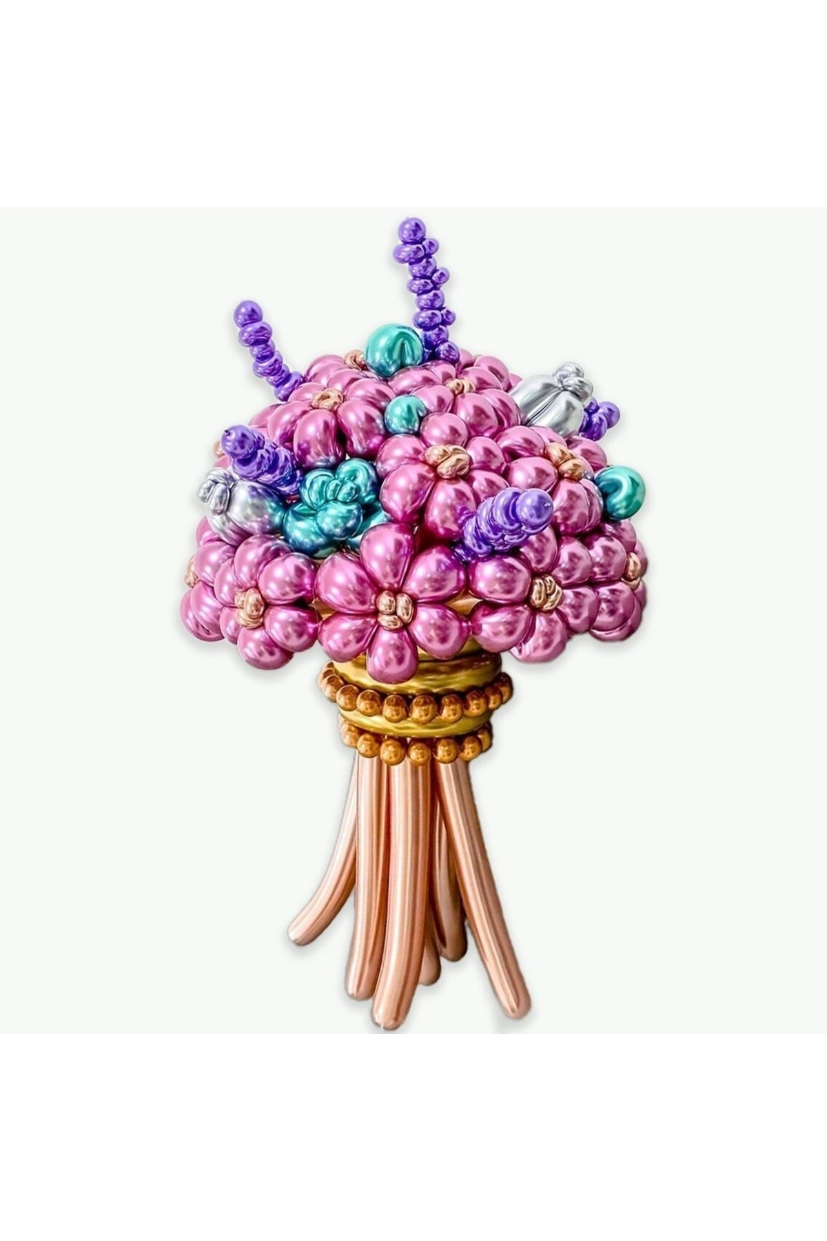 Krom Sosis Balon 10 Adet 150x5 Cm Karışık Renk Uzun Ince Şekil Verilebilen Parlak Palyaço Balonu