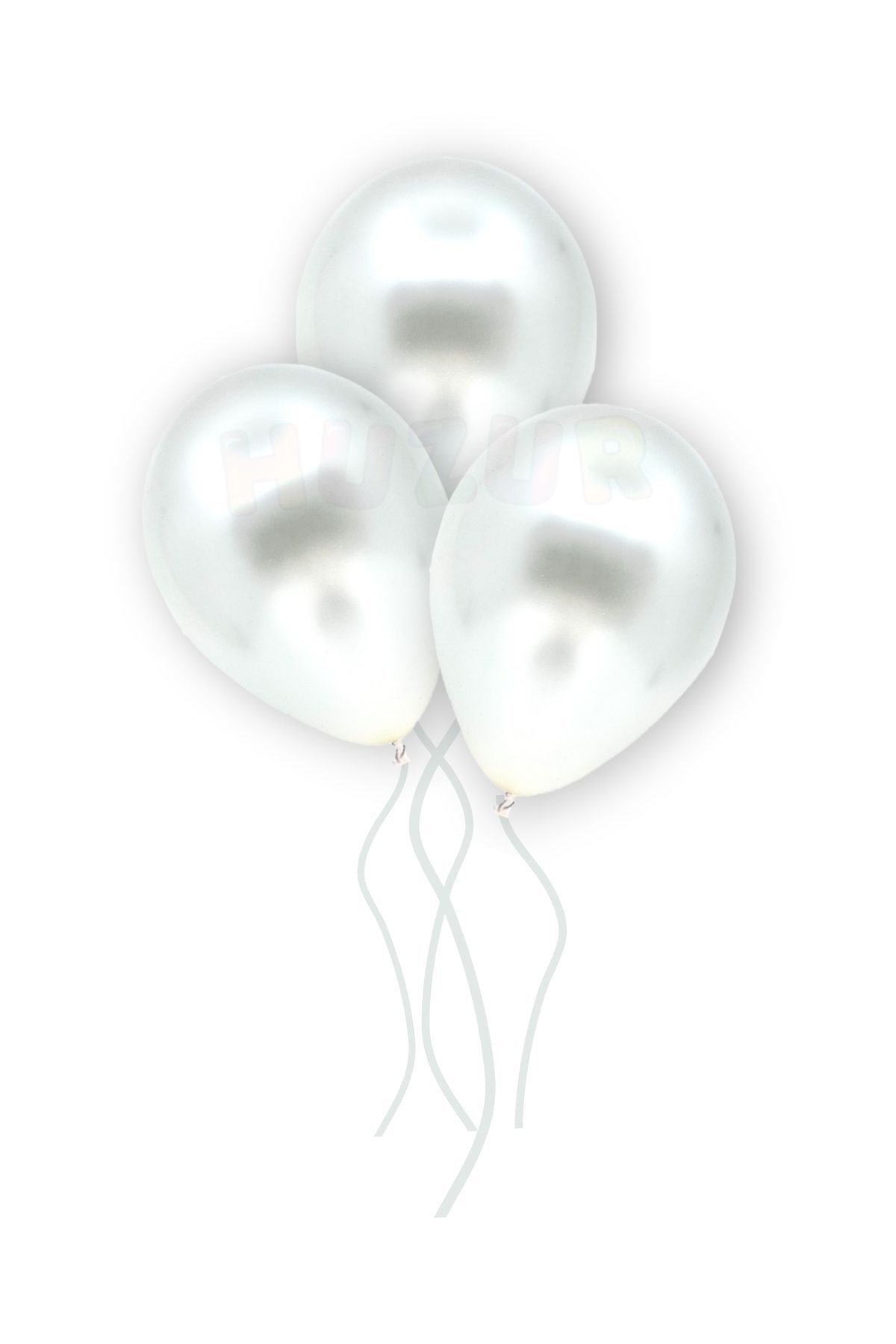 Küçük Mini Boy Beyaz Renkli Metalik Balon 50 Adet 6 Inç 15 Cm Parti Konsept Düğün Doğum Günü Balonu
