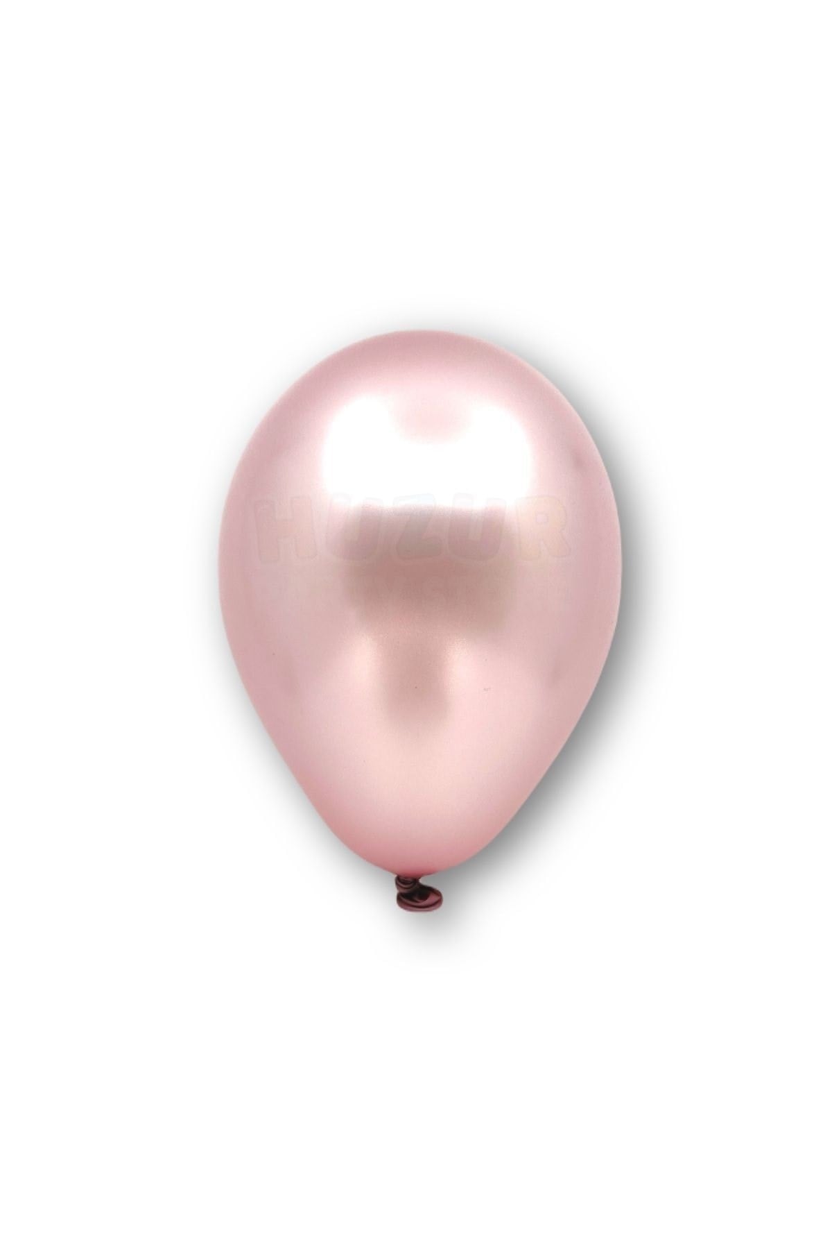 Küçük Mini Boy Gül Kurusu Renkli Metalik Balon 10 Adet 6 Inç 15 Cm Koyu Pembe Doğum Günü Süs Balonu
