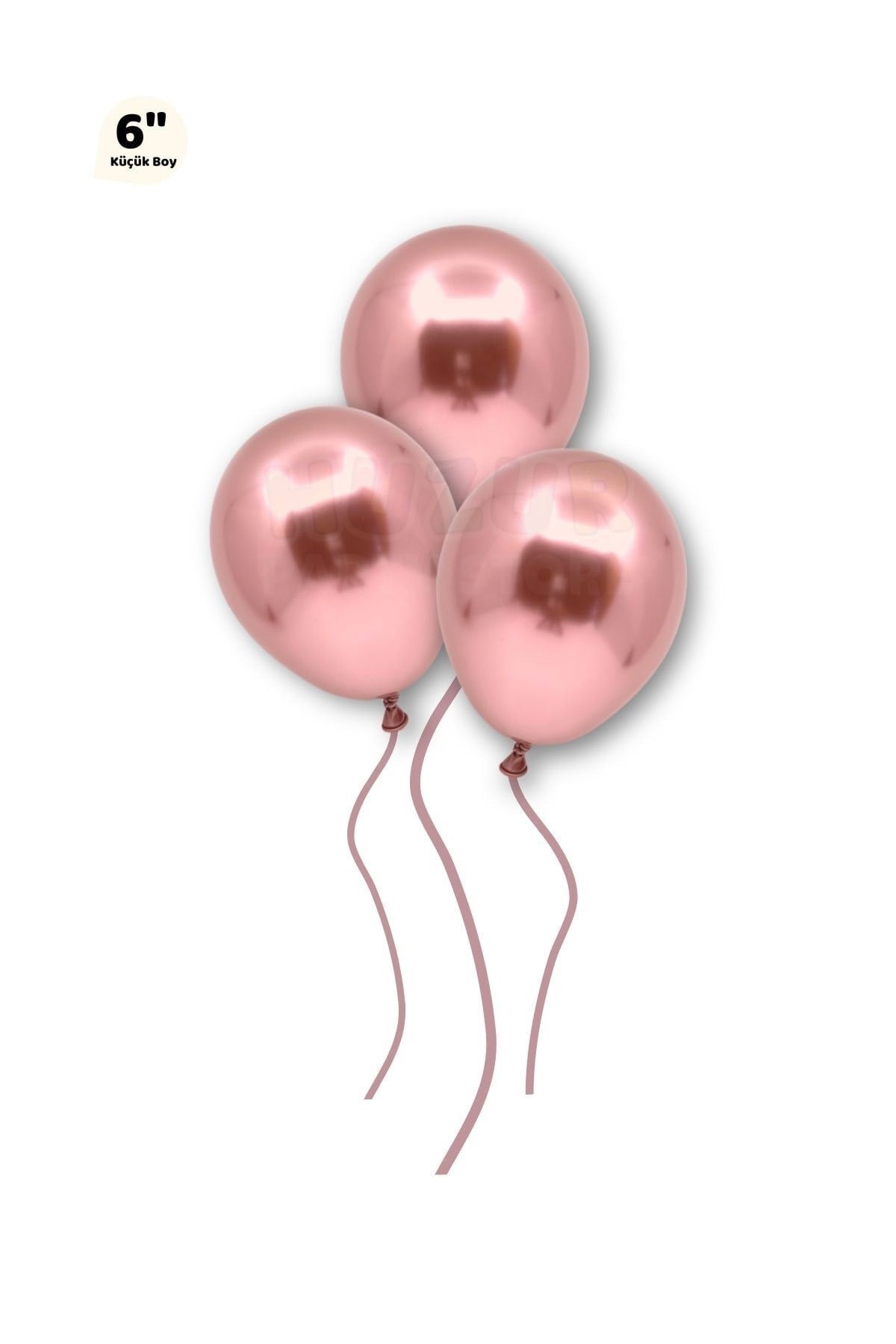 Küçük Mini Boy Rose Gold 50 Adet Renkli Krom Balon 6 Inç 15 Cm Bekarlığa Veda Bride Doğum Günü Balon