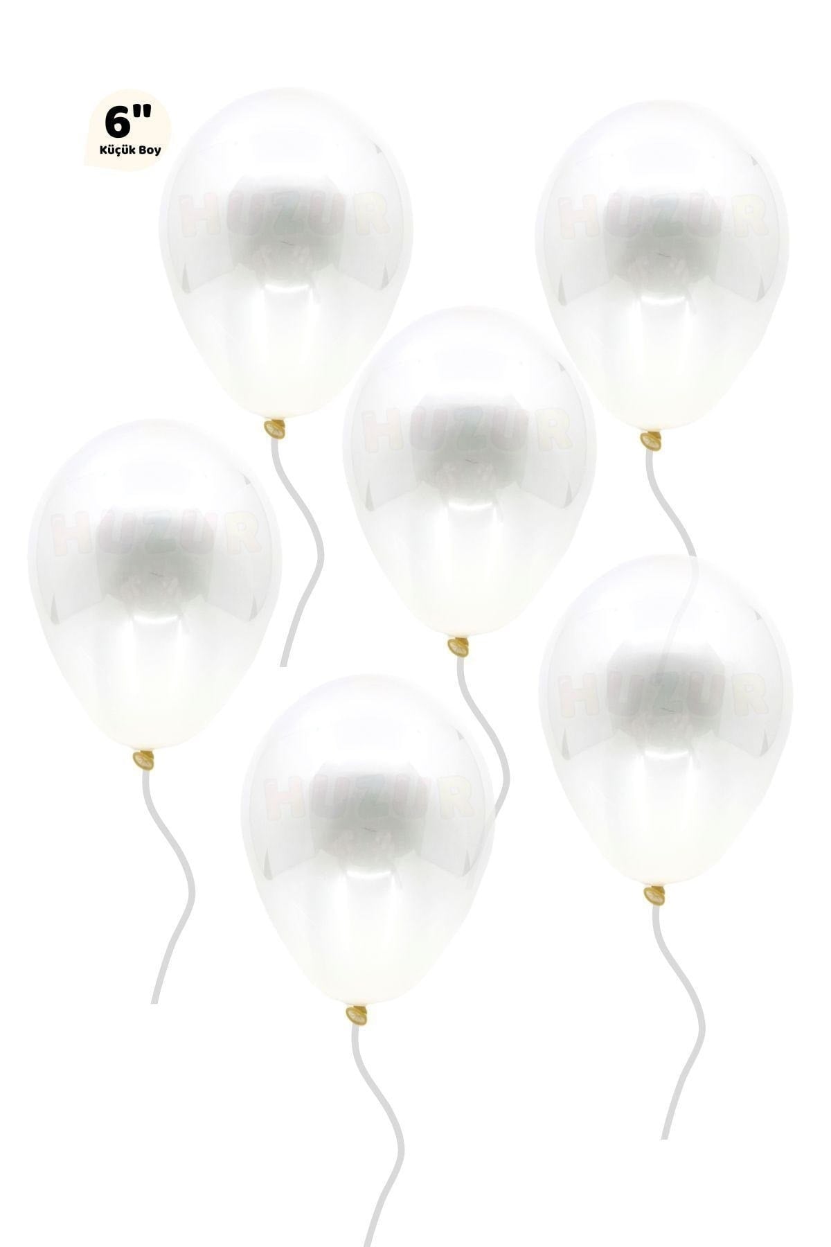 Küçük Mini Boy Şeffaf Balon 50 Adet 6 Inç 15 Cm Içi Gözüken Içine Balon Pulu Konfetisi Koyulan Balon