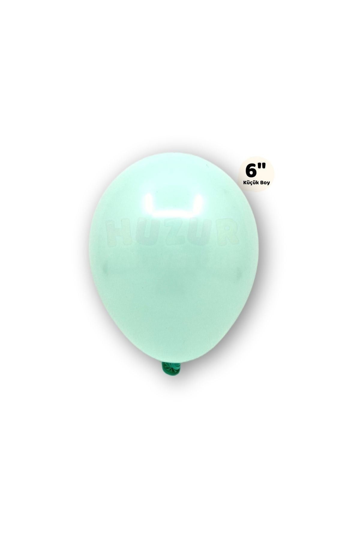 Küçük Mini Boy Su Yeşili Renkli Makaron Balon 50 Adet 6 Inç 15 Cm Parti Balonu Soft Renk Doğum Günü