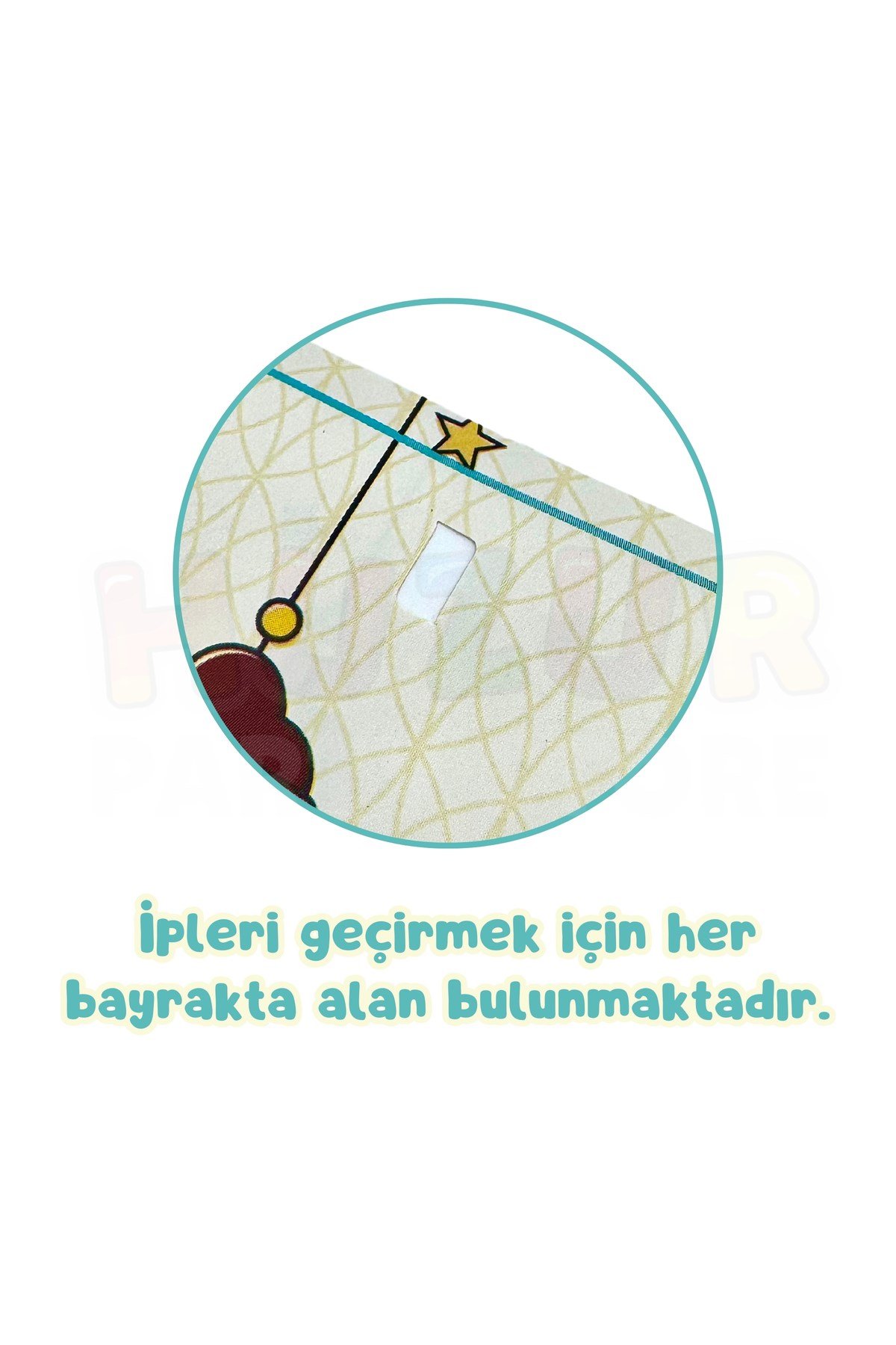 Kuran Okuyurum Yazılı Flama Süs 170 Cm Dini İslami Süsü Kurana Geçtim Partisi Süslemesi Üçgen Bayrak