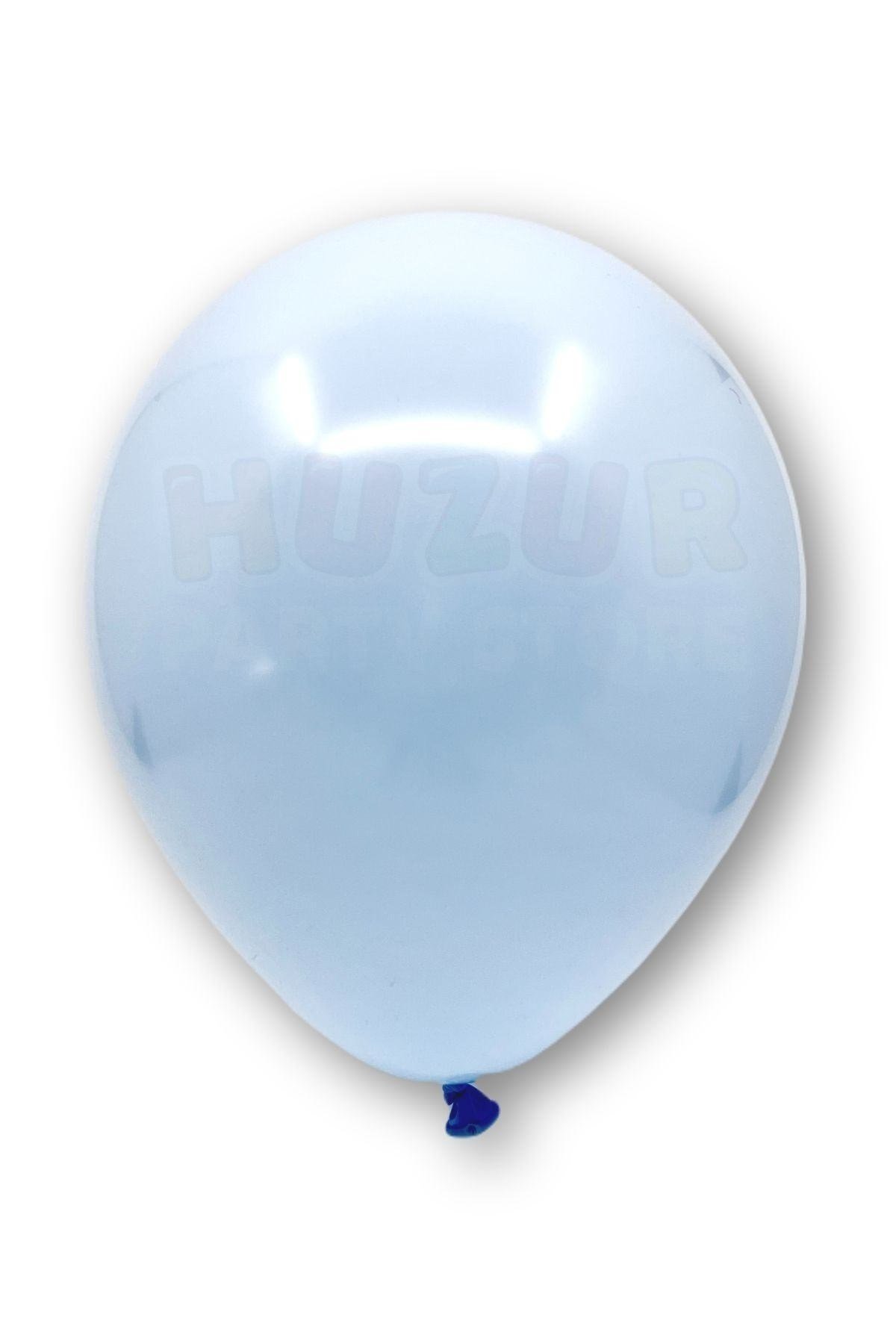 Mavi Makaron Balon 50 Adet 30 Cm Pastel Rengi Parti Balonu Soft Renk Doğum Günü Partisi Konsepti Süs