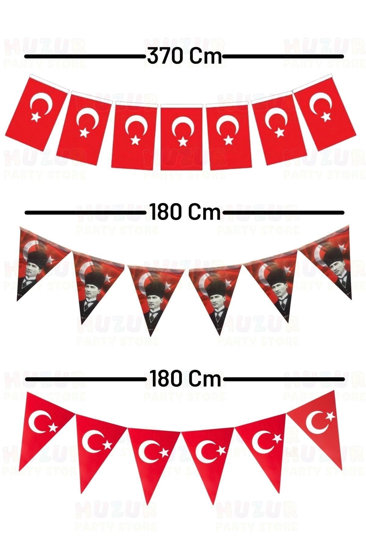Milli Bayram Süsleme Paketi Atatürk Flama Türk Bayraklı Balon Çubuklu Bayrak 23 Nisan 29 Ekim Süsü