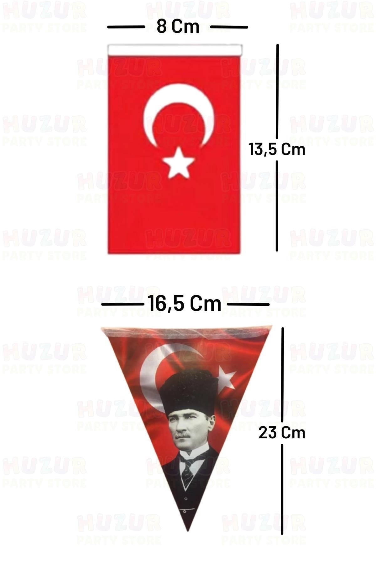 Milli Bayram Süsleme Paketi Atatürk Flama Türk Bayraklı Balon Çubuklu Bayrak 23 Nisan 29 Ekim Süsü