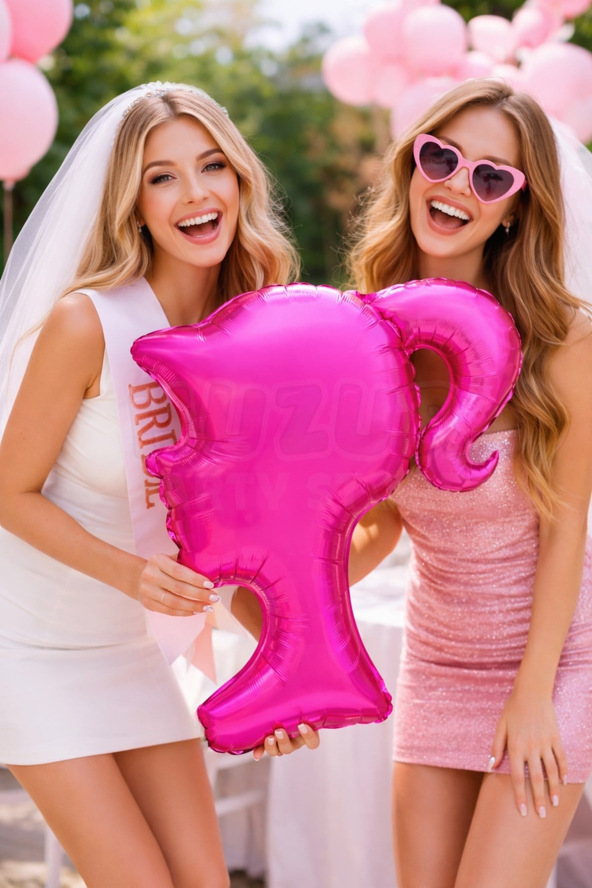 Pembe Barbie Folyo Balon 60x50 Cm Bride To Be Süsleri Bekarlığa Veda Partisi Konsepti Gelin Balonu
