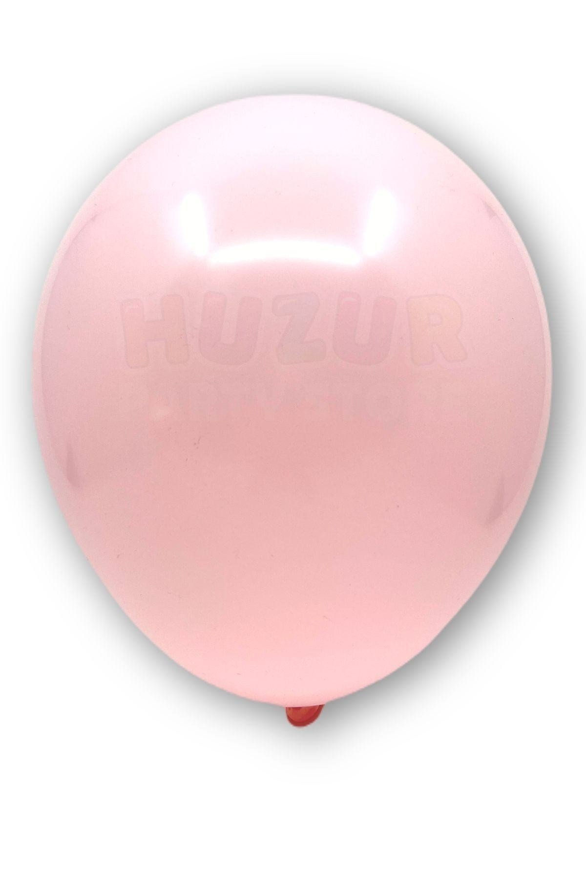 Pembe Makaron Balon 50 Adet 30 Cm Pastel Rengi Parti Balonu Soft Renk Doğum Günü Partisi Konsepti