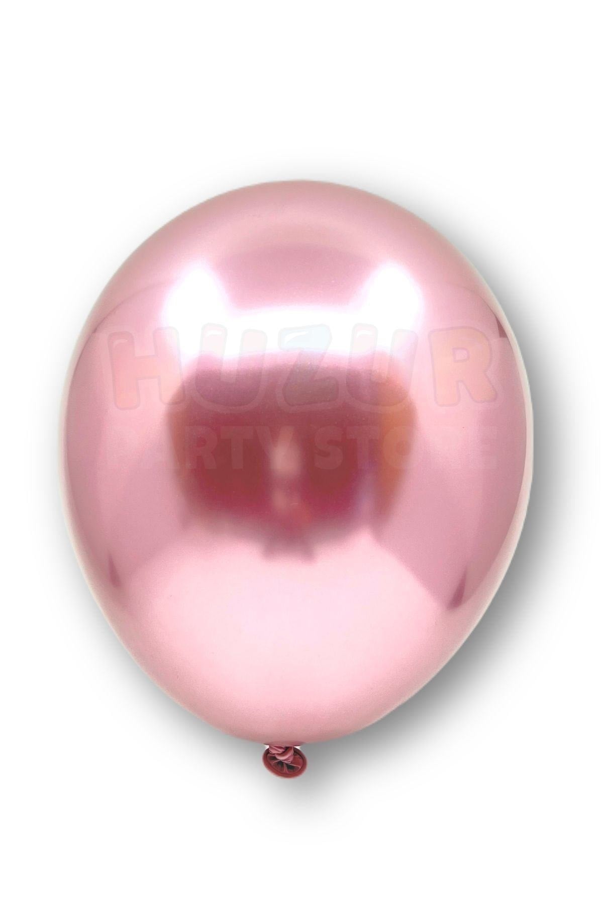 Pembe Renkli Krom Balon 10 Adet 30 Cm Inanılmaz Parlak Aynalı Rengi Canlı Doğum Günü Parti Balonu