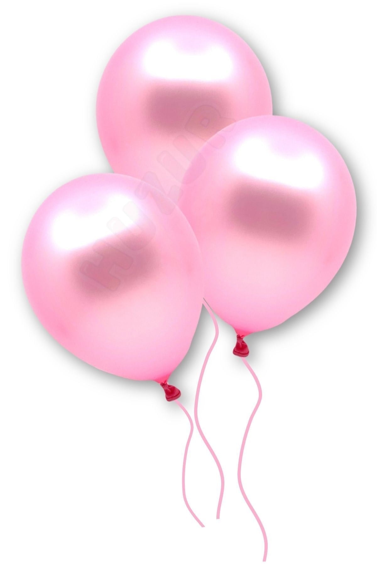 Pembe Renkli Metalik Balon 10 Adet 30 Cm Lateks Doğum Günü Cinsiyet Partisi Temalı Konsepti Balonu