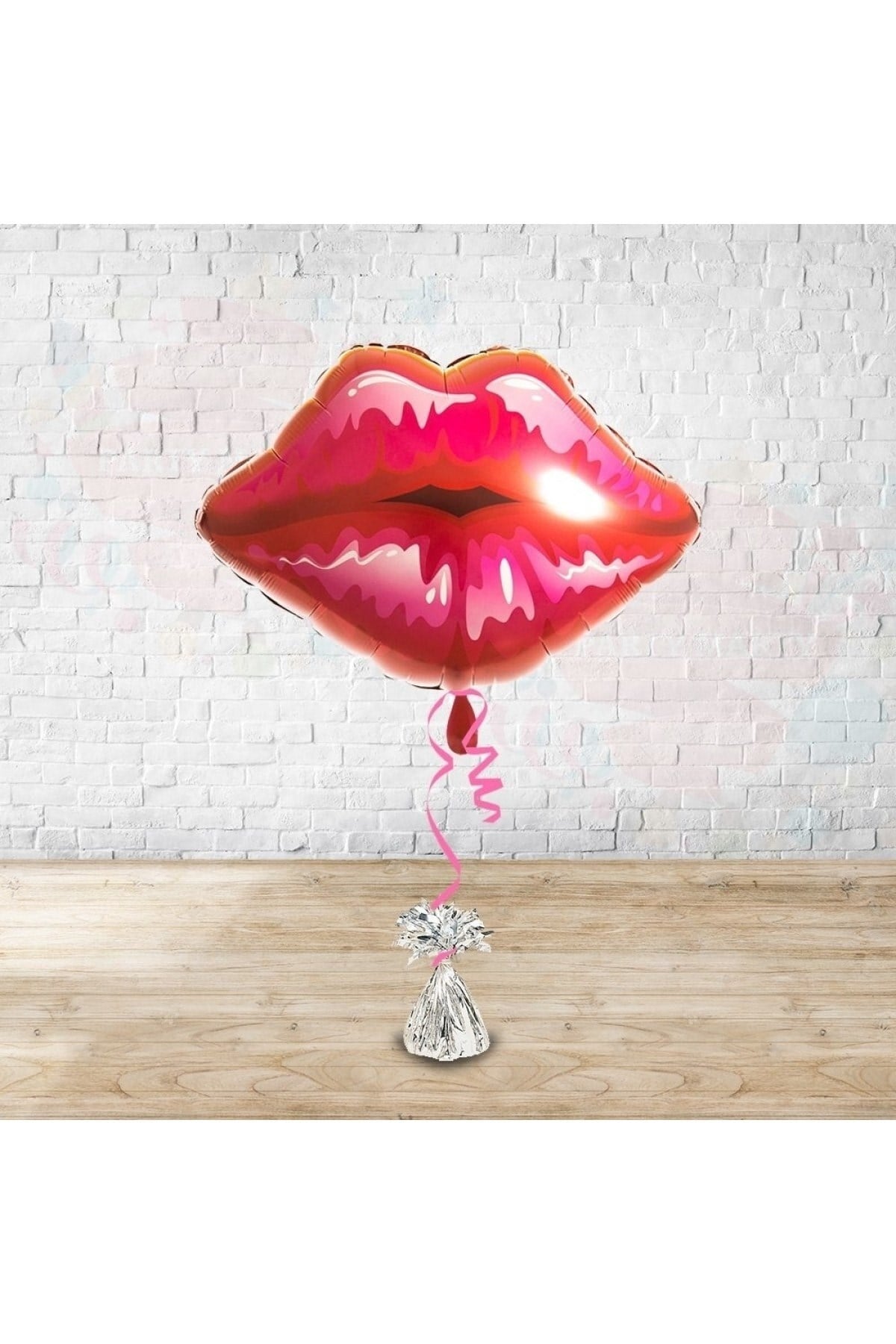 Pembe Rujlu Dudak Folyo Balon 70x60 Cm Bekarlığa Veda Partisi Bride To Be Konsepti Gelin Balonu