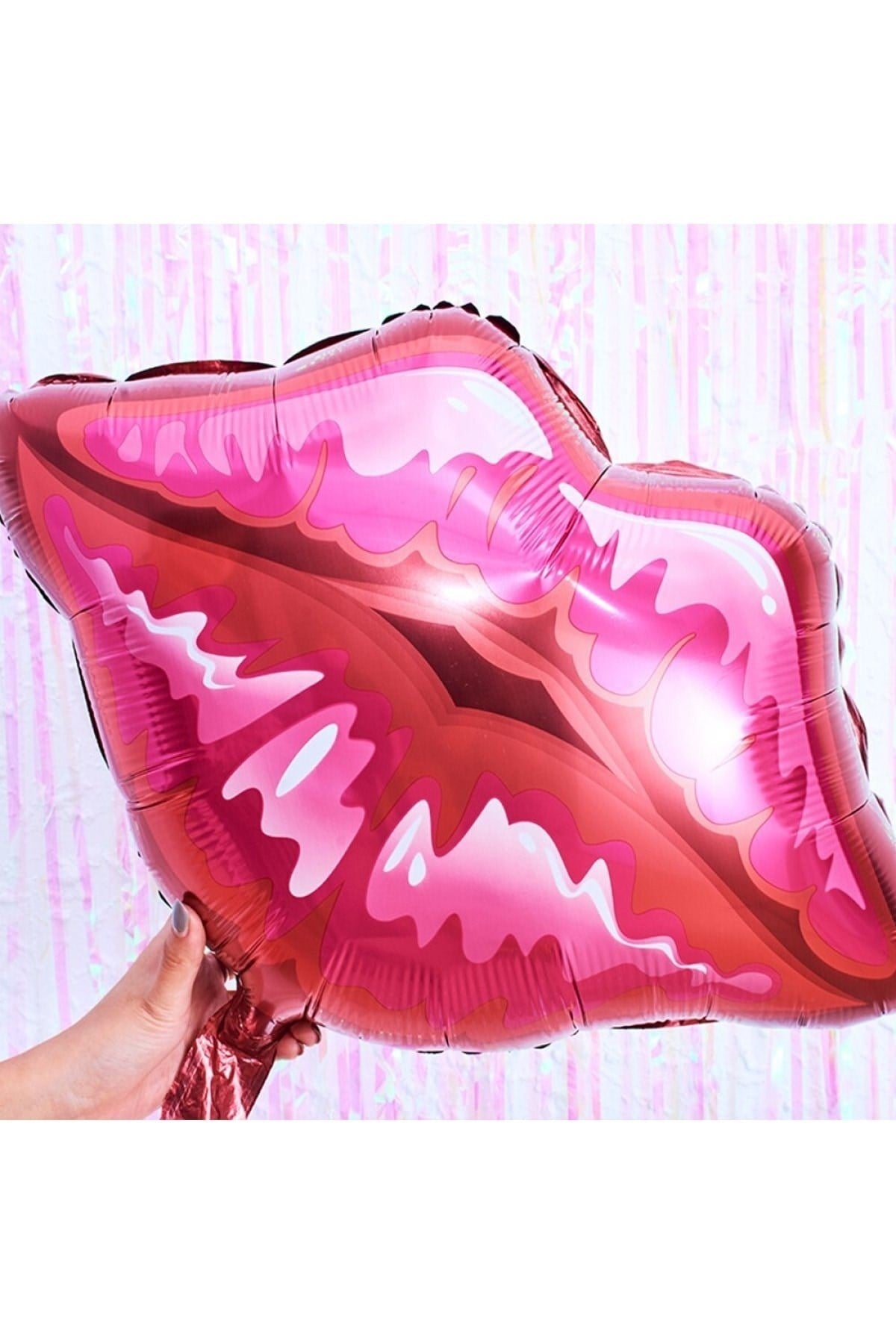 Pembe Rujlu Dudak Folyo Balon 70x60 Cm Bekarlığa Veda Partisi Bride To Be Konsepti Gelin Balonu