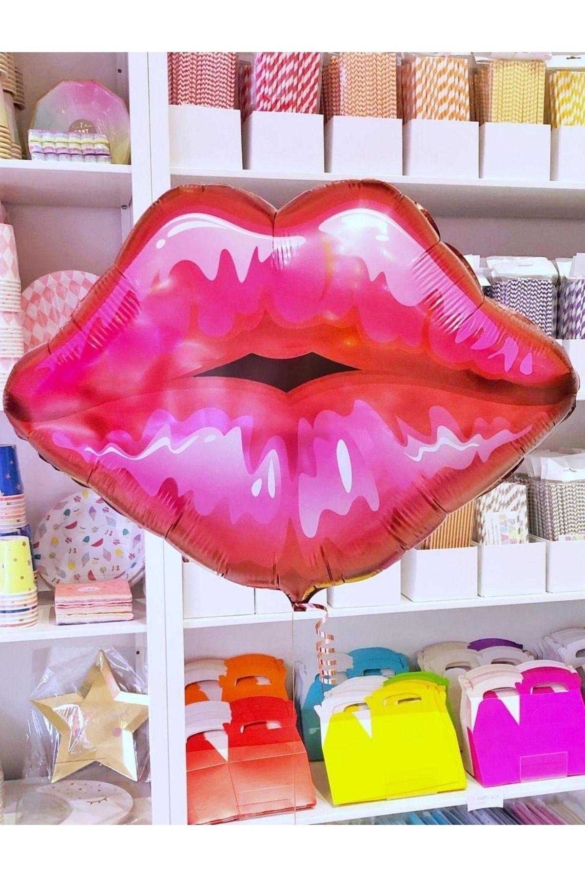 Pembe Rujlu Dudak Folyo Balon 70x60 Cm Bekarlığa Veda Partisi Bride To Be Konsepti Gelin Balonu