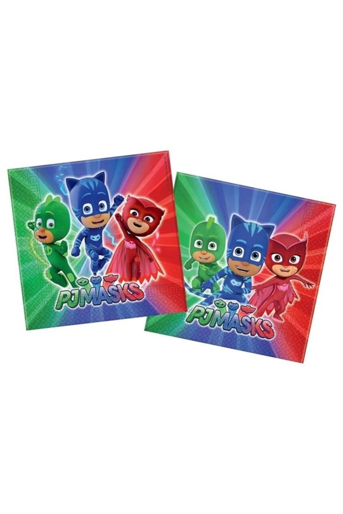 Pj Maskeliler Peçetesi Temalı Pija Maske Kedi Çocuk Karakterli Pijama Mask Lisanslı 16 Adet 16x16 Cm