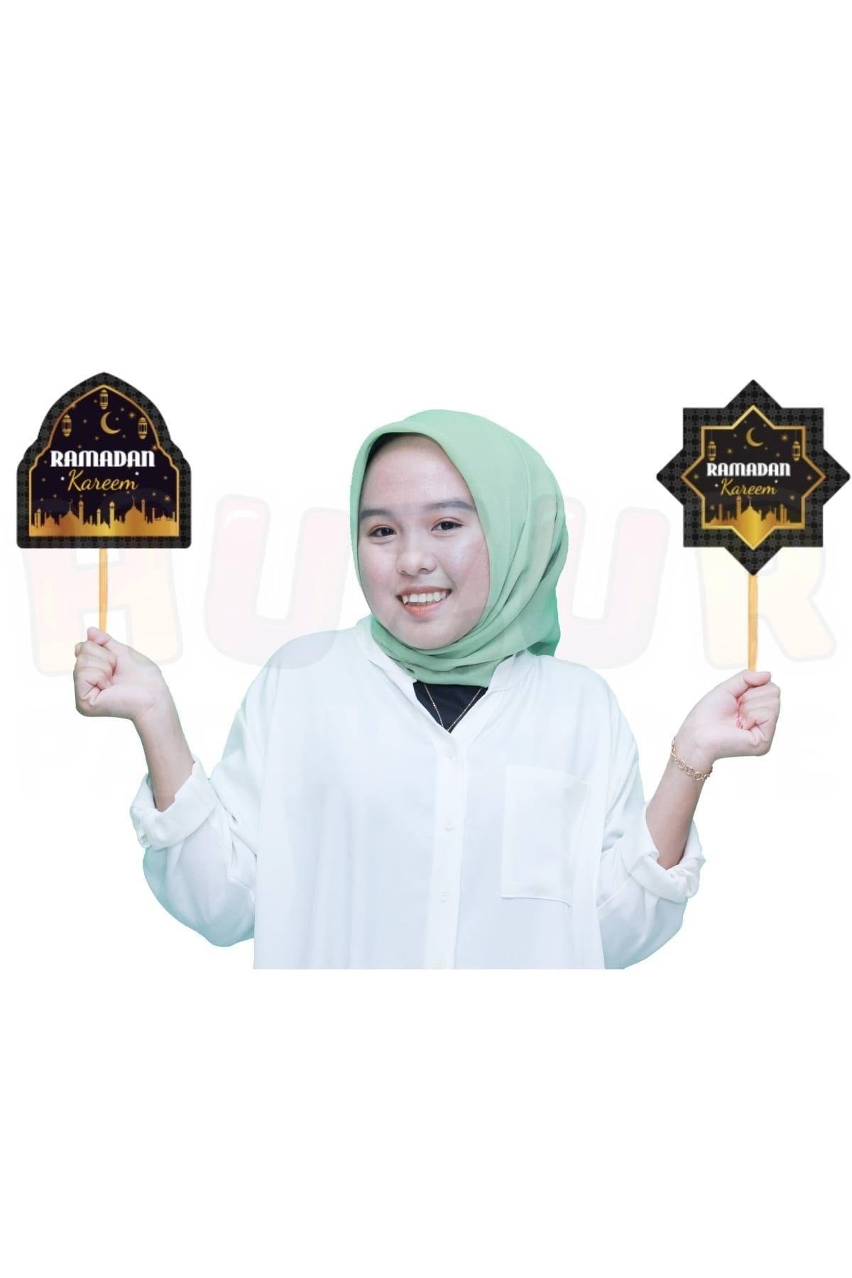 Ramadan Kareem Yazılı Konuşma Balonu Ramazan Bayramı Dini Islami Bayram Fotoğraf Çekilme Süsü Gb