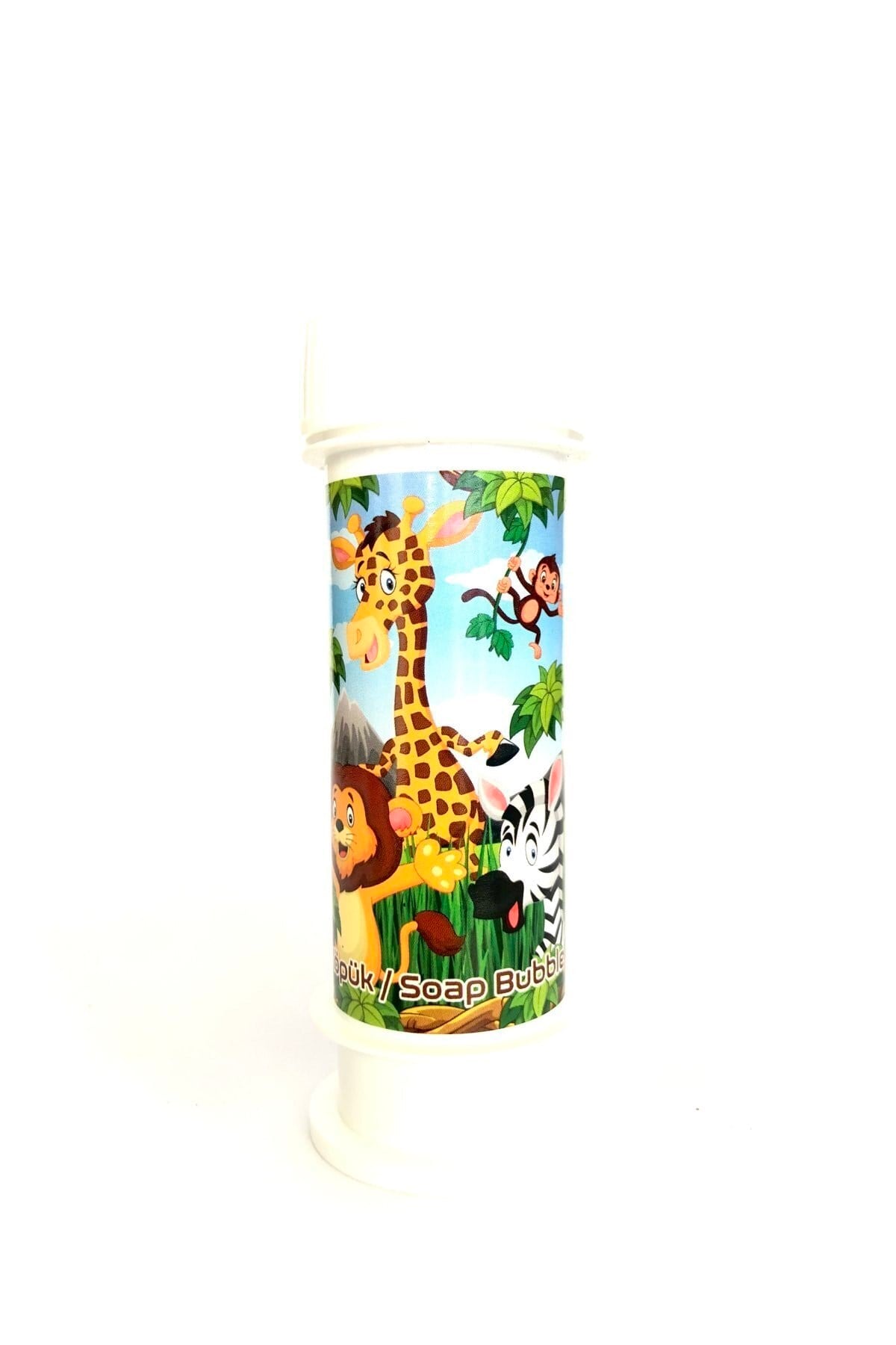 Safari Temalı 3lü Hayvan Figürlü Köpük Balon Safari Karakter Konsepti Köpük Baloncuk 60 Ml