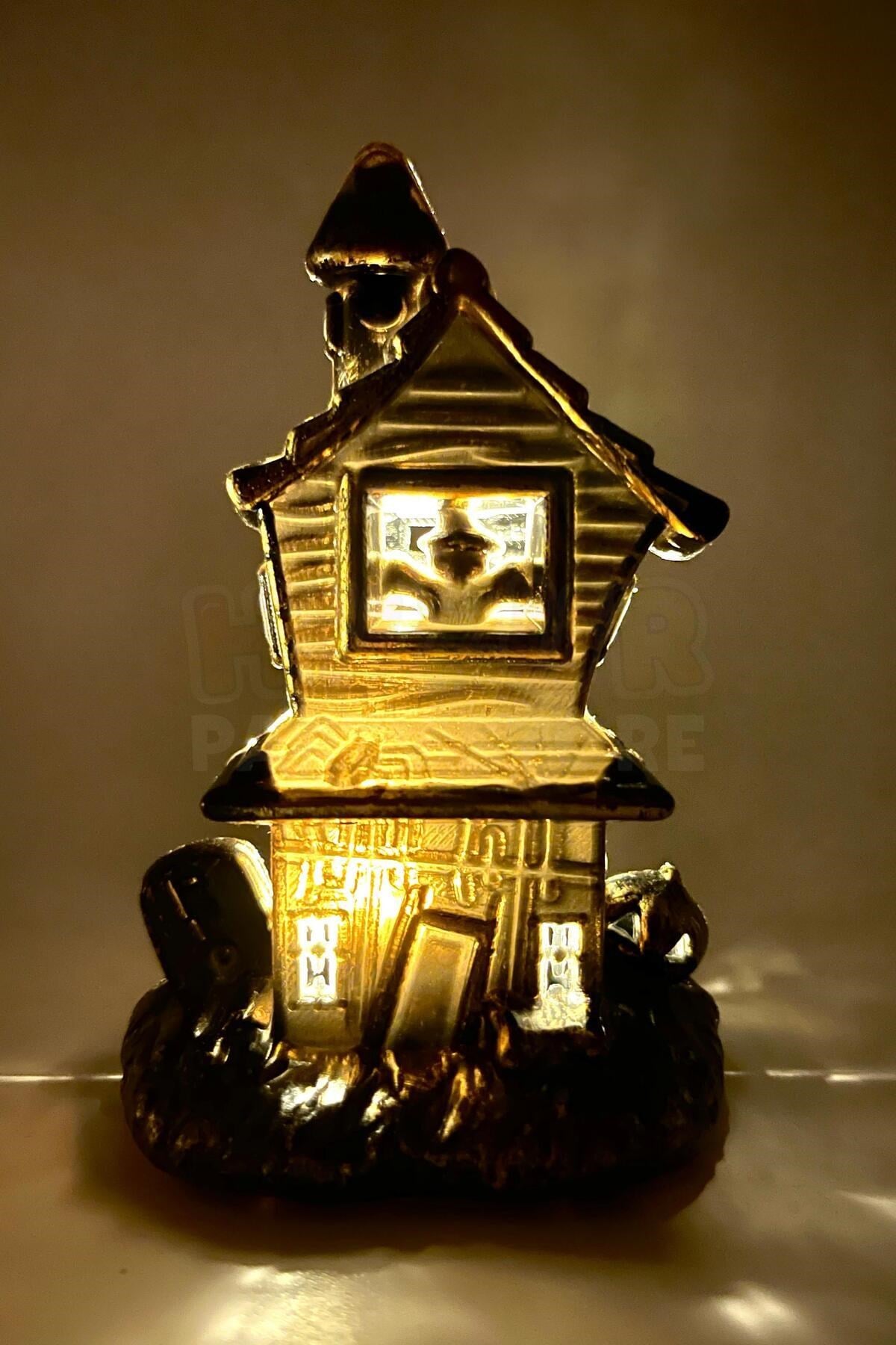 Şato Tealight Mezar Taşı Balkabağı Detaylı Sarı Işıklı Pilli Mum Halloween Cadılar Bayramı 2 Adet