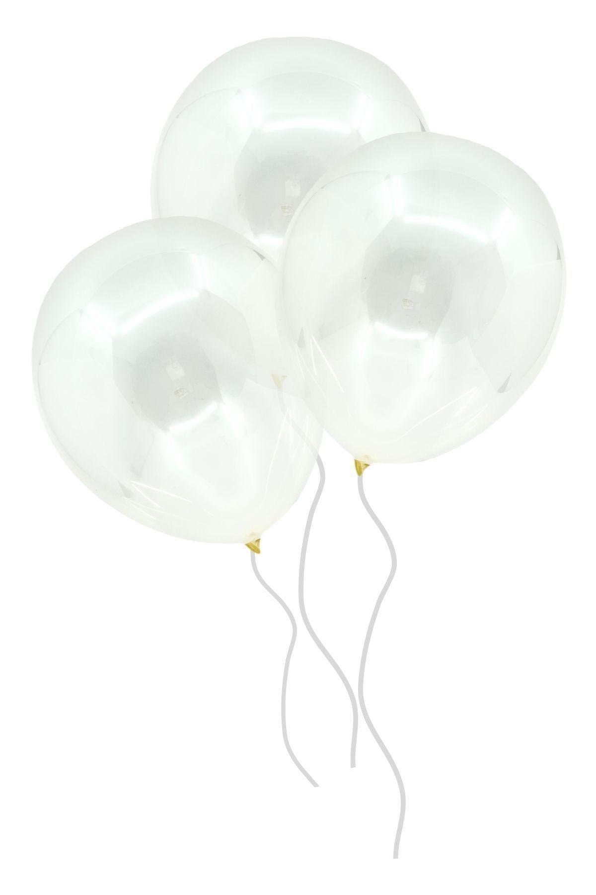 Şeffaf Balon 50 Adet 30 Cm Içi Gözüken Içine Balon Pulu Konfetisi Koyulan Doğum Günü Parti Balonu