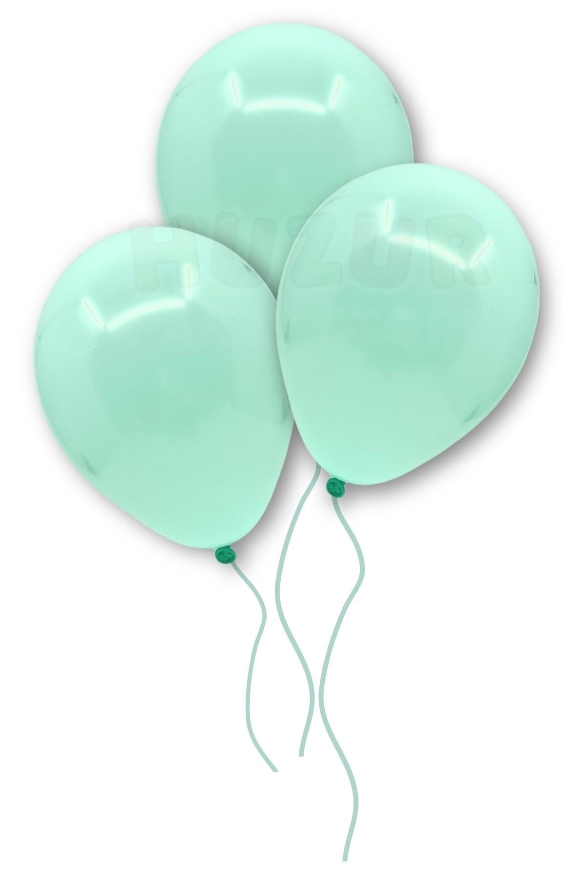 Su Yeşili Makaron Balon 50 Adet 30 Cm Pastel Rengi Parti Balonu Soft Renk Doğum Günü Partisi Konsept