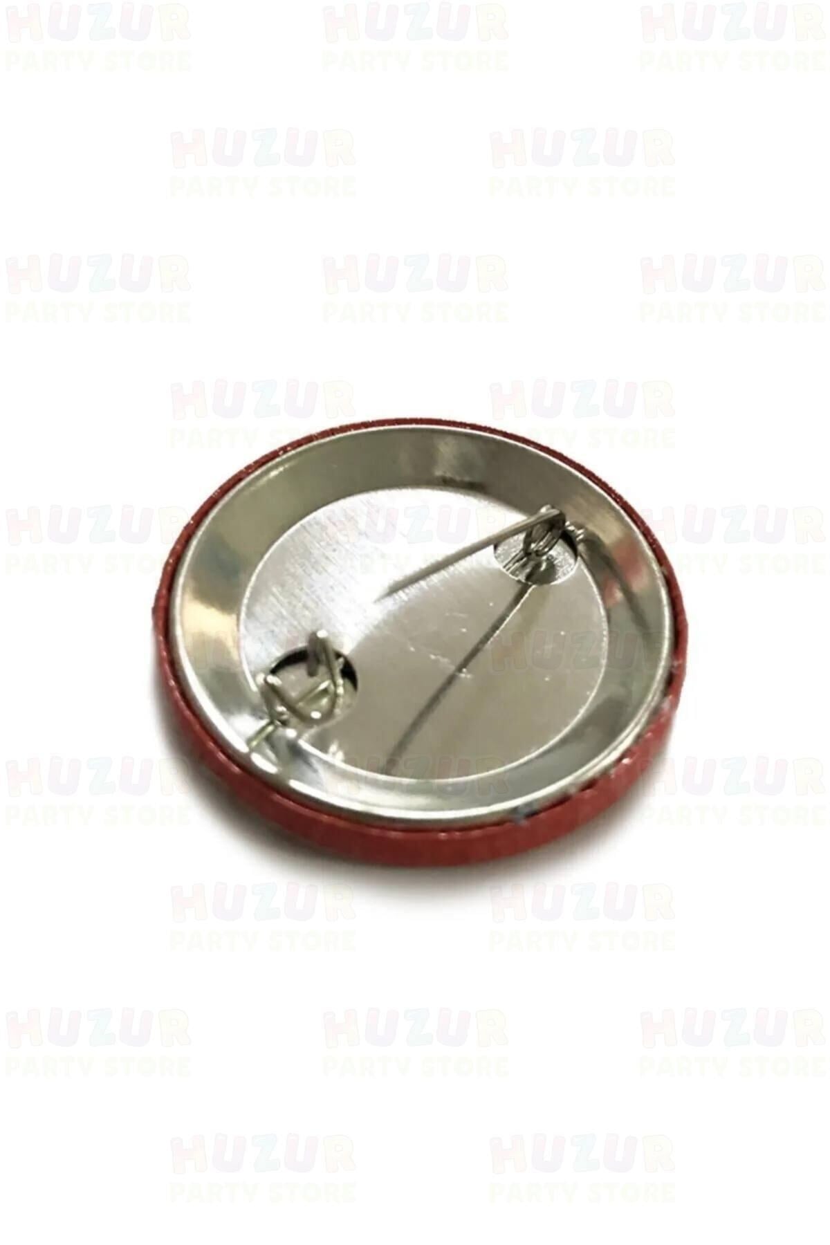 Türk Bayraklı 20li Metal Göğüs Yaka Rozeti 3.5x3.5 Cm Kancalı Iğneli 23 Nisan 29 Ekim Milli Bayram