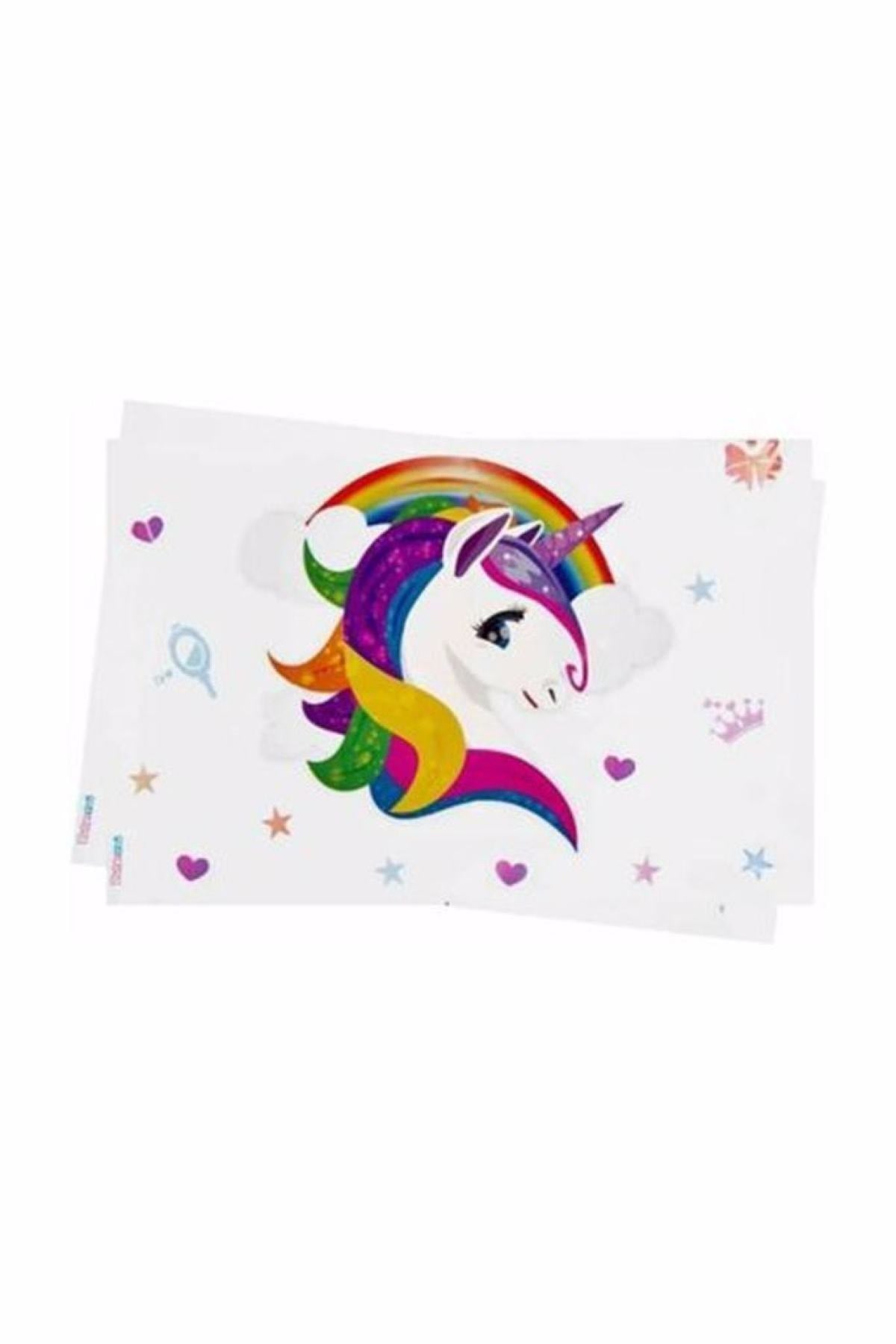 Unicorn Karakterli Boynuzlu At Temalı Pony Konsepti 120x180 Cm Lisanslı Plastik Masa Örtüsü
