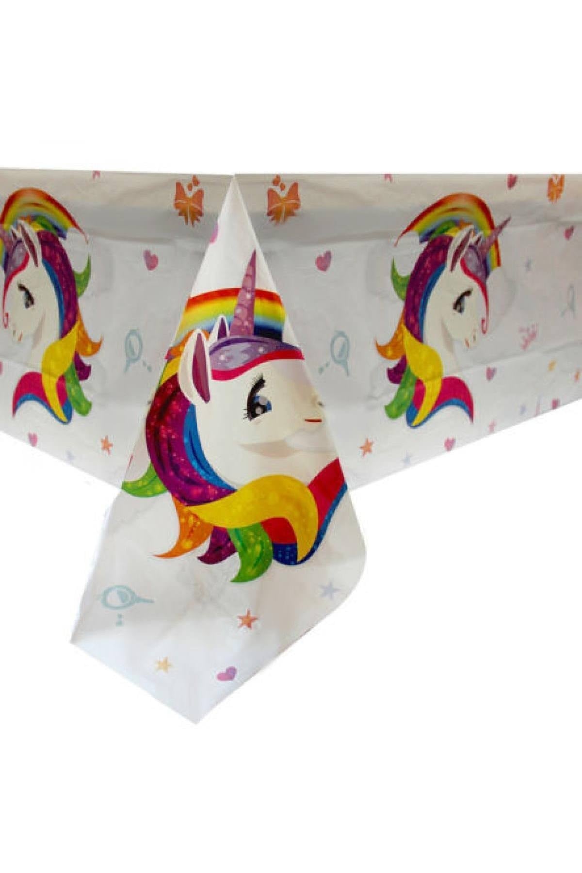 Unicorn Karakterli Boynuzlu At Temalı Pony Konsepti 120x180 Cm Lisanslı Plastik Masa Örtüsü