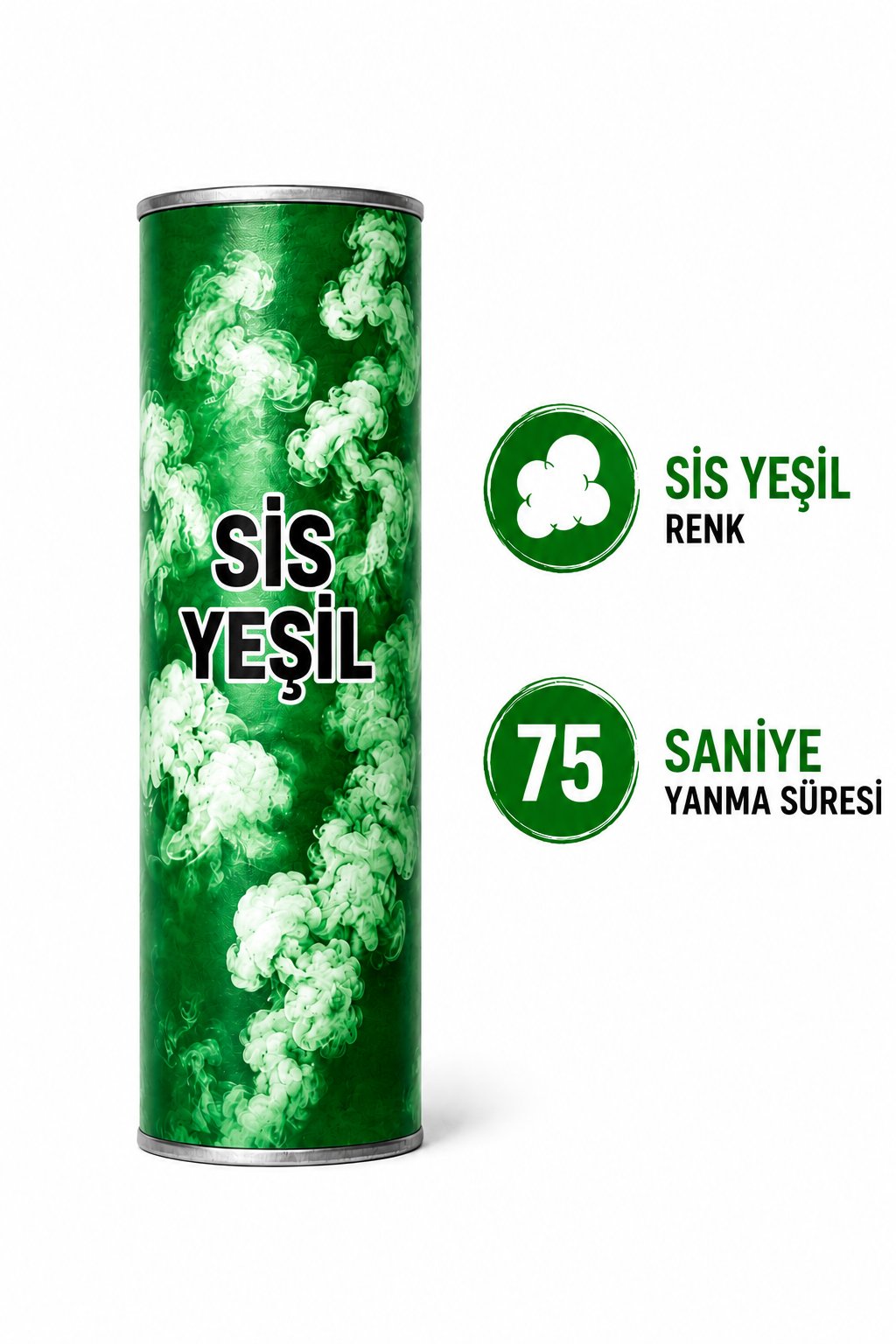 Yeşil Sis Bombası 75 Saniye Yanan Taraftar Maç ve Stat Dumanı