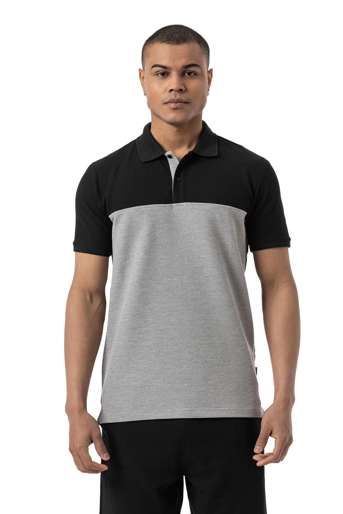 Waffle Piece Polo Shirt