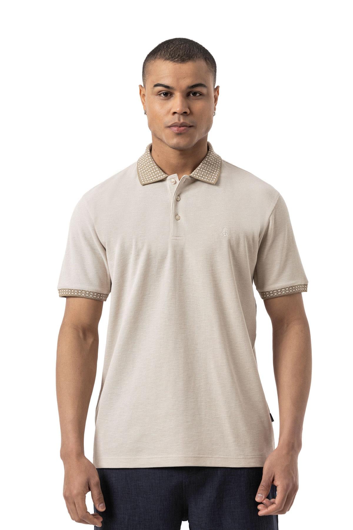 Slub Waffle Polo Shirt