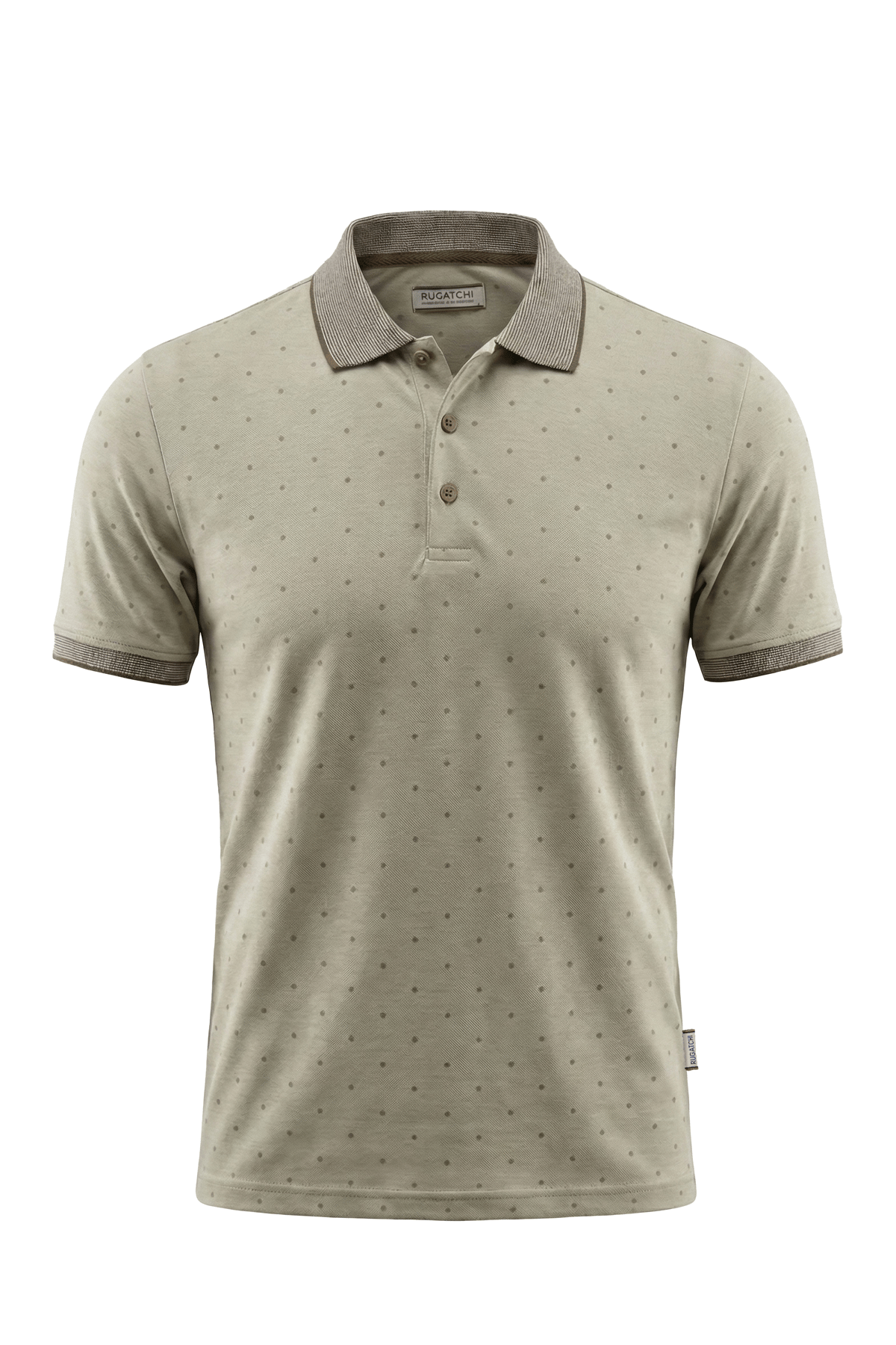 Patterned Heather Interlock Polo Shirt