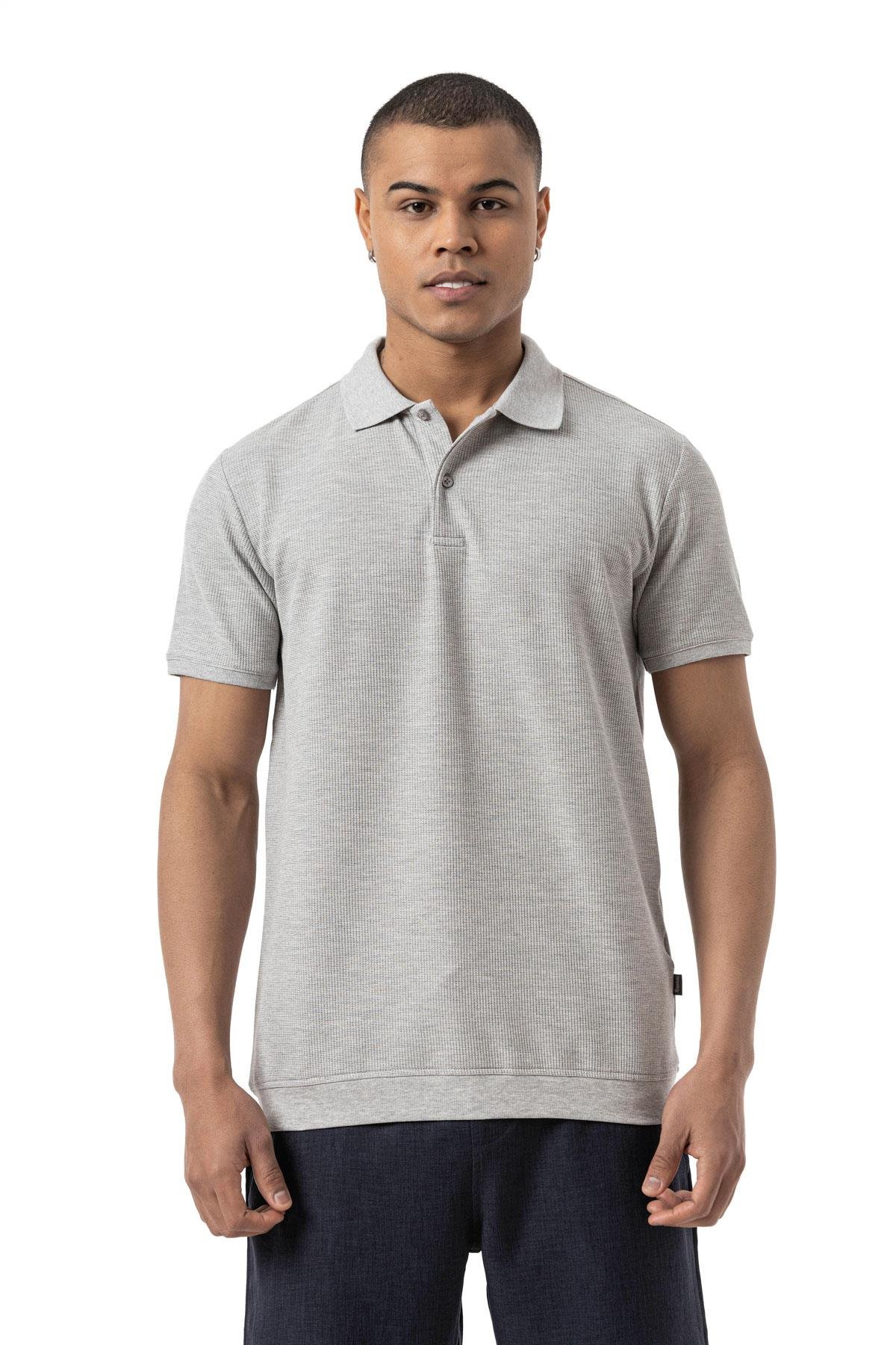 Waffle Polo Shirt