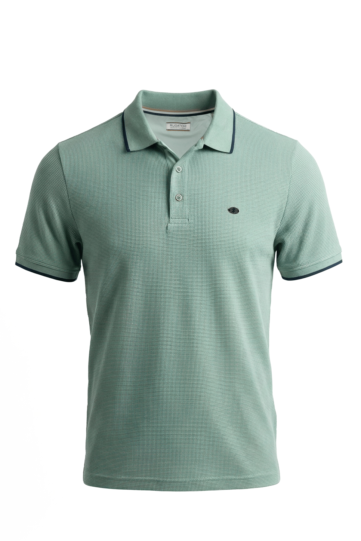 Tipped Waffle Polo Shirt