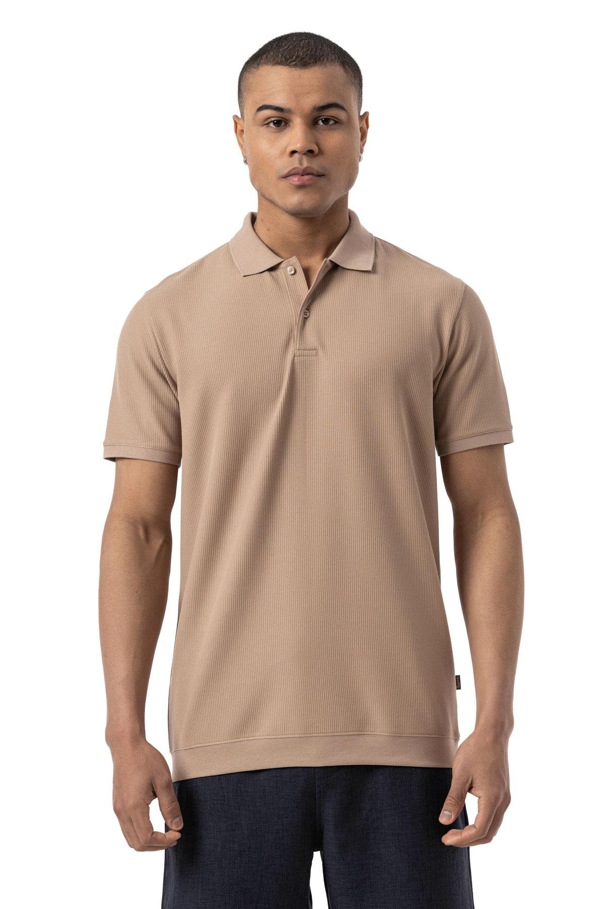 Waffle Polo Shirt