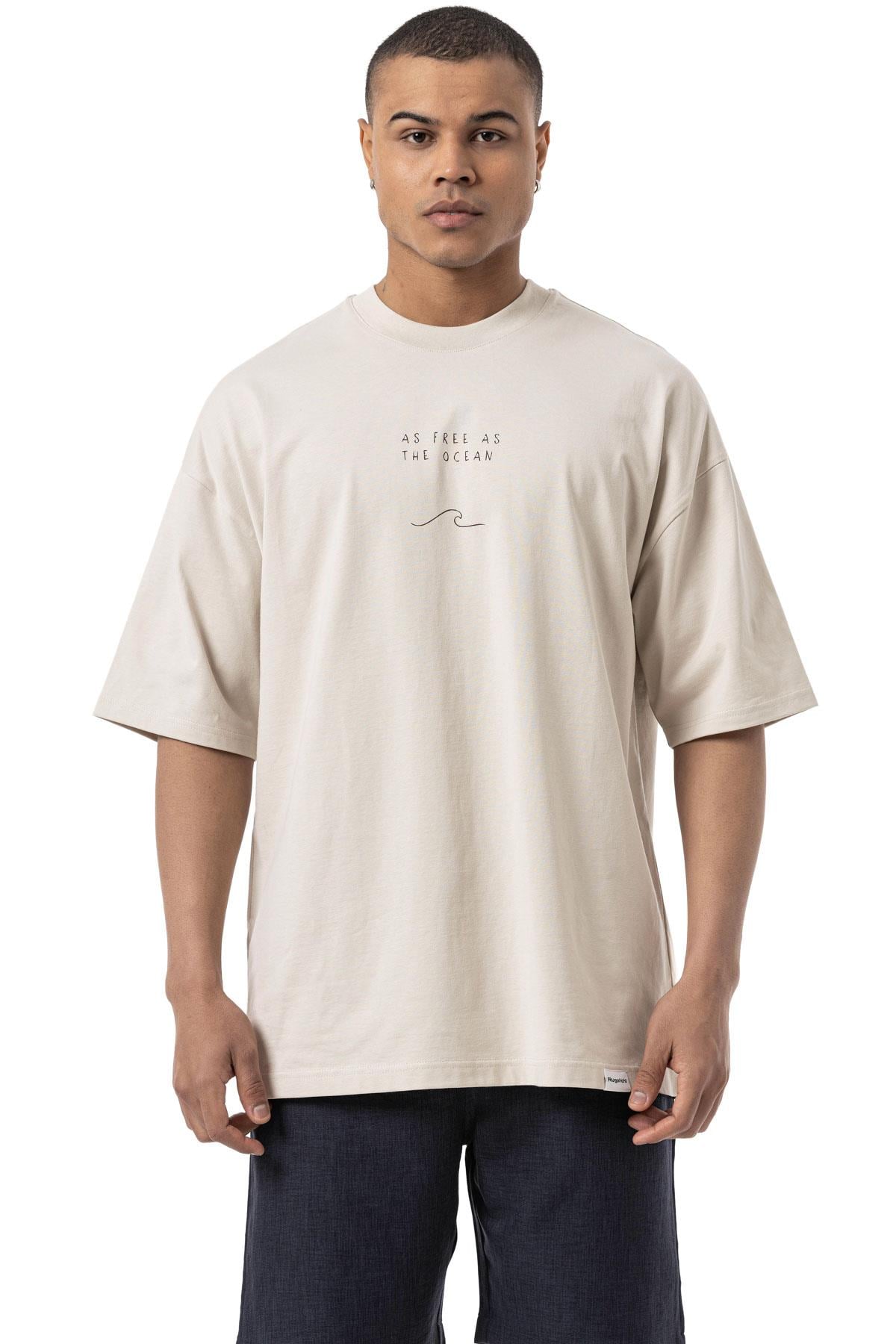 Oversize Printed Jersey - Crew Neck