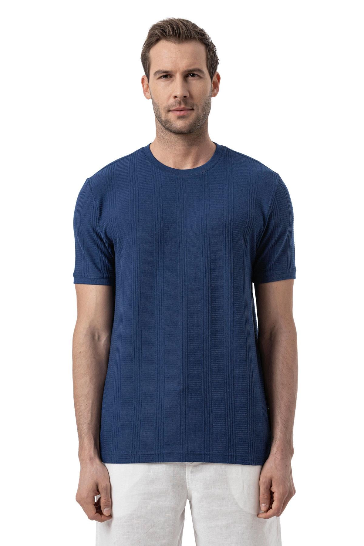 Jacquard Jersey - Crew Neck