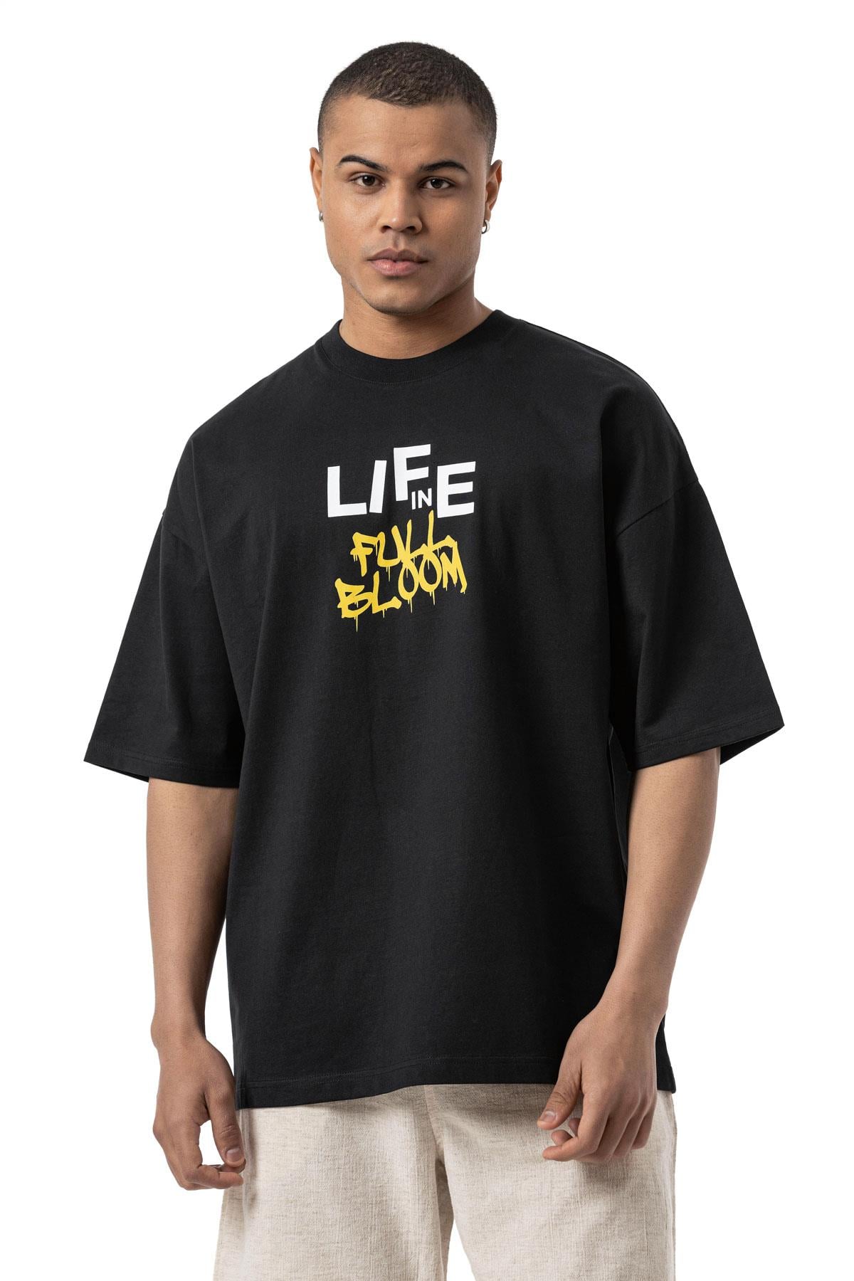 Oversize Printed Jersey - Crew Neck