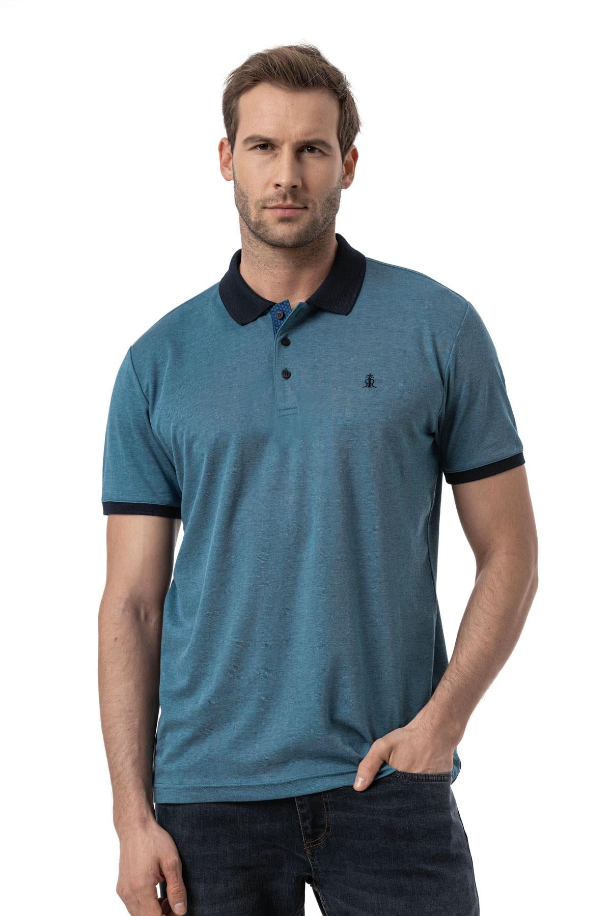 Cotton Textured Pique - Polo Shirt