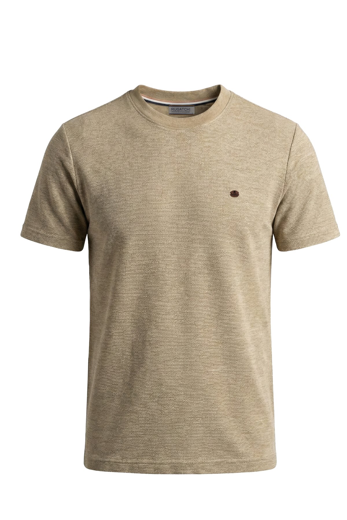 Jacquard Pique Crew Neck