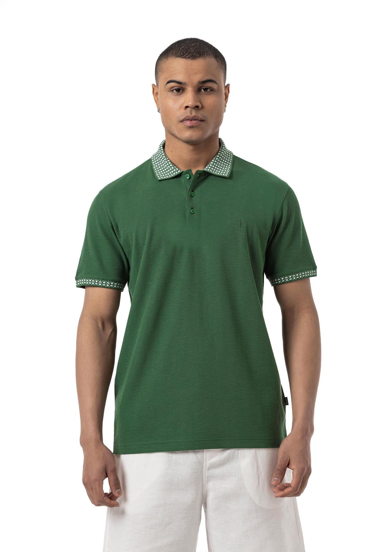 Slub Waffle Polo Shirt