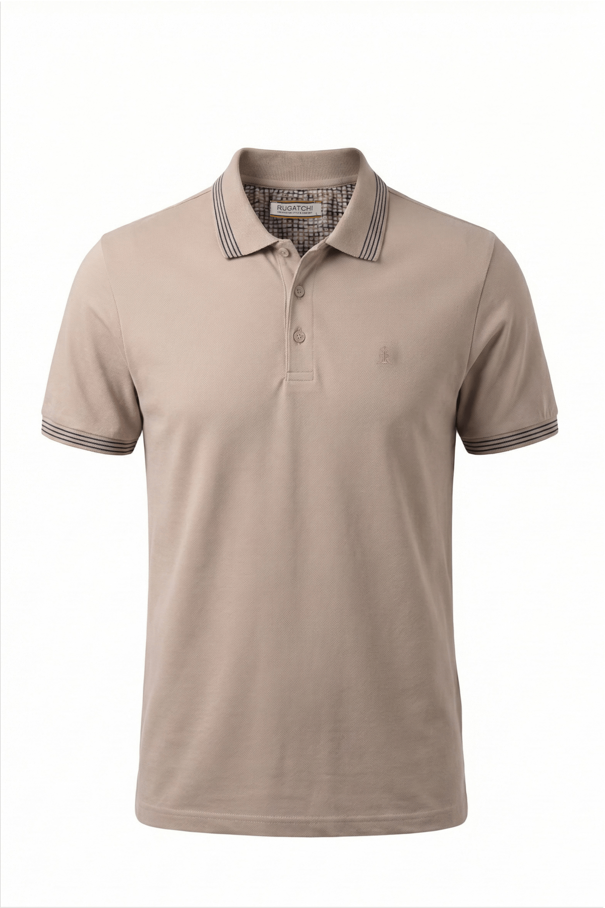 Tipped Stretch Lycra Polo Shirt