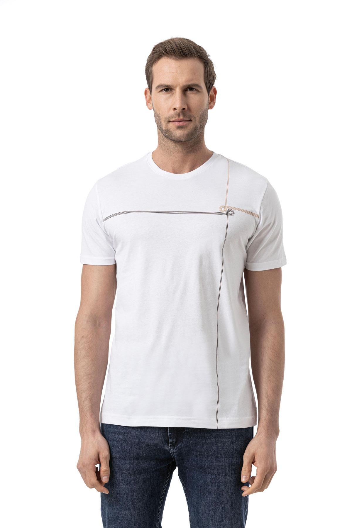 Cotton Printed Jersey - Crew Neck
