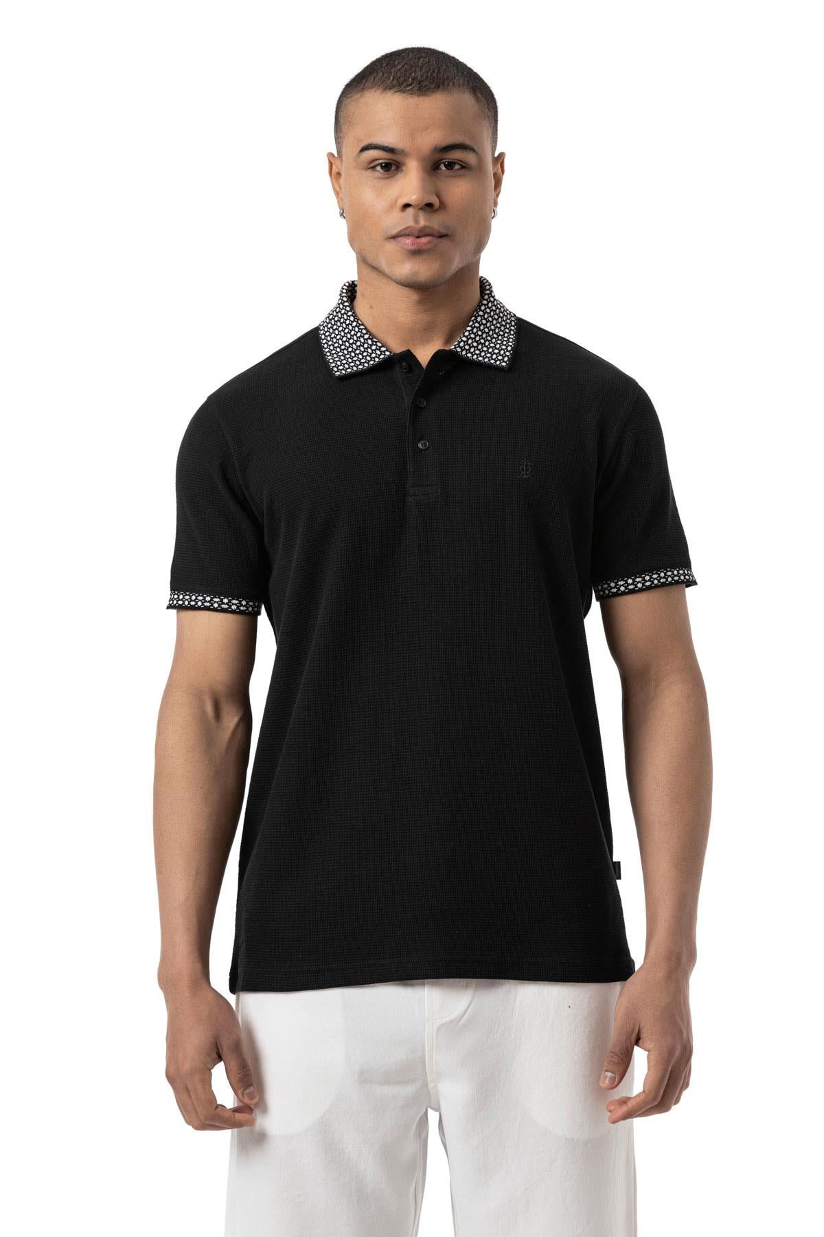 Slub Waffle Polo Shirt