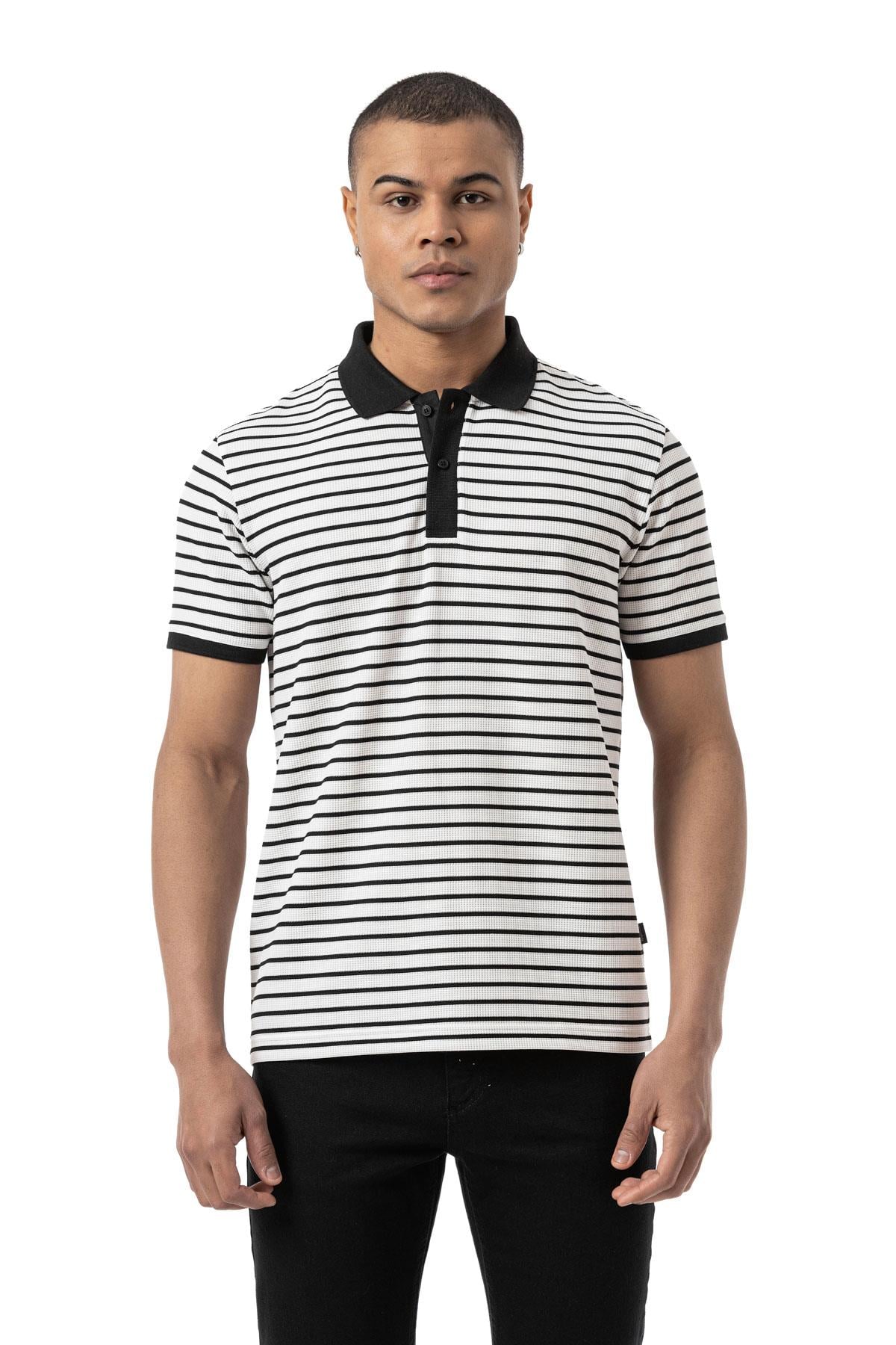 Ringel Waffle Polo Shirt