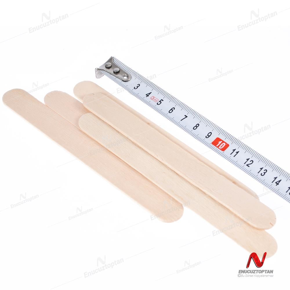 Ahşap Geniş Dil Muayene Çubuğu 14cm | ID4979