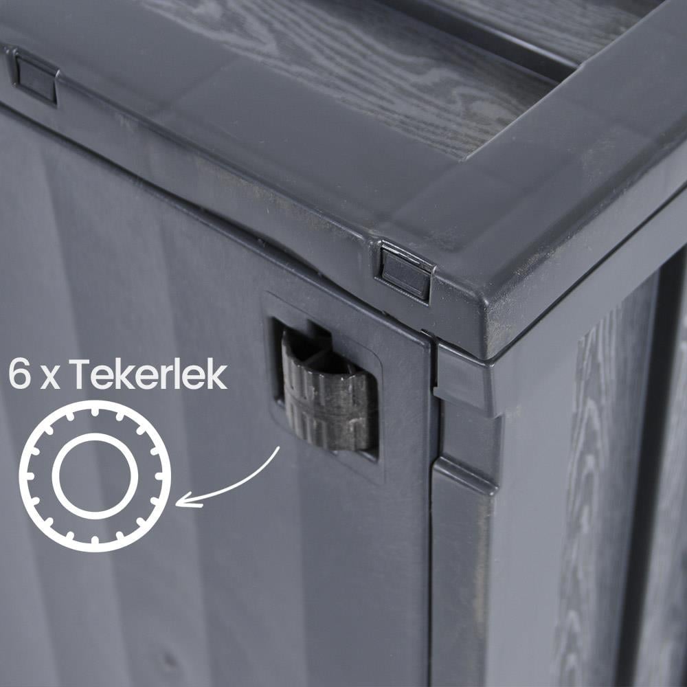 Alezy BSA1 Kapaklı Bahçe Sandığı 320 Litre 