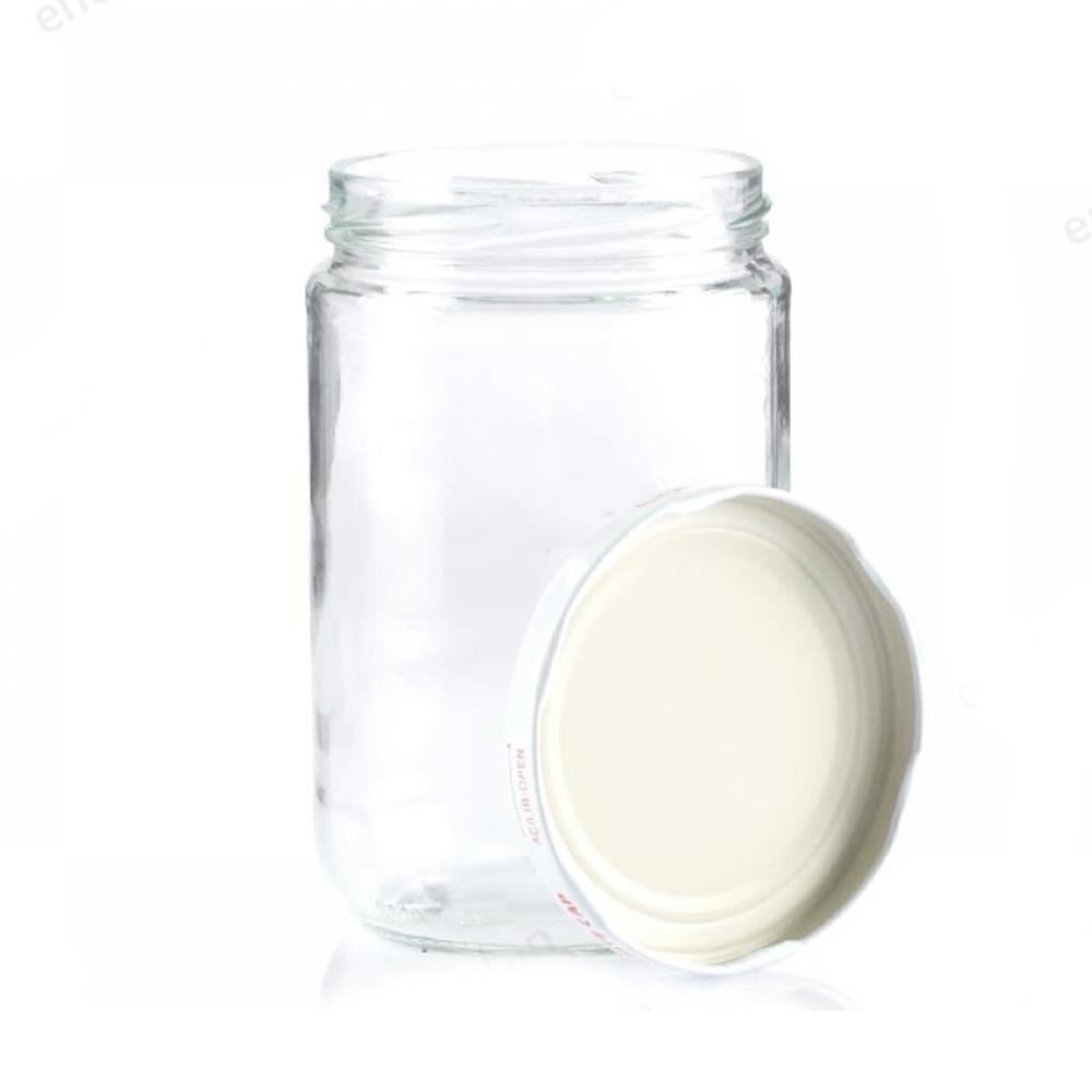 Cam Kavanoz 660 ml - Metal Kapaklı Konserve Şişesi | ID2032