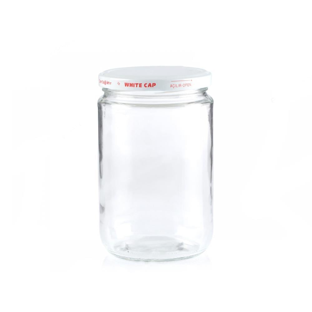 Cam Kavanoz 720 ml - Metal Kapaklı Konserve Şişesi | ID2033