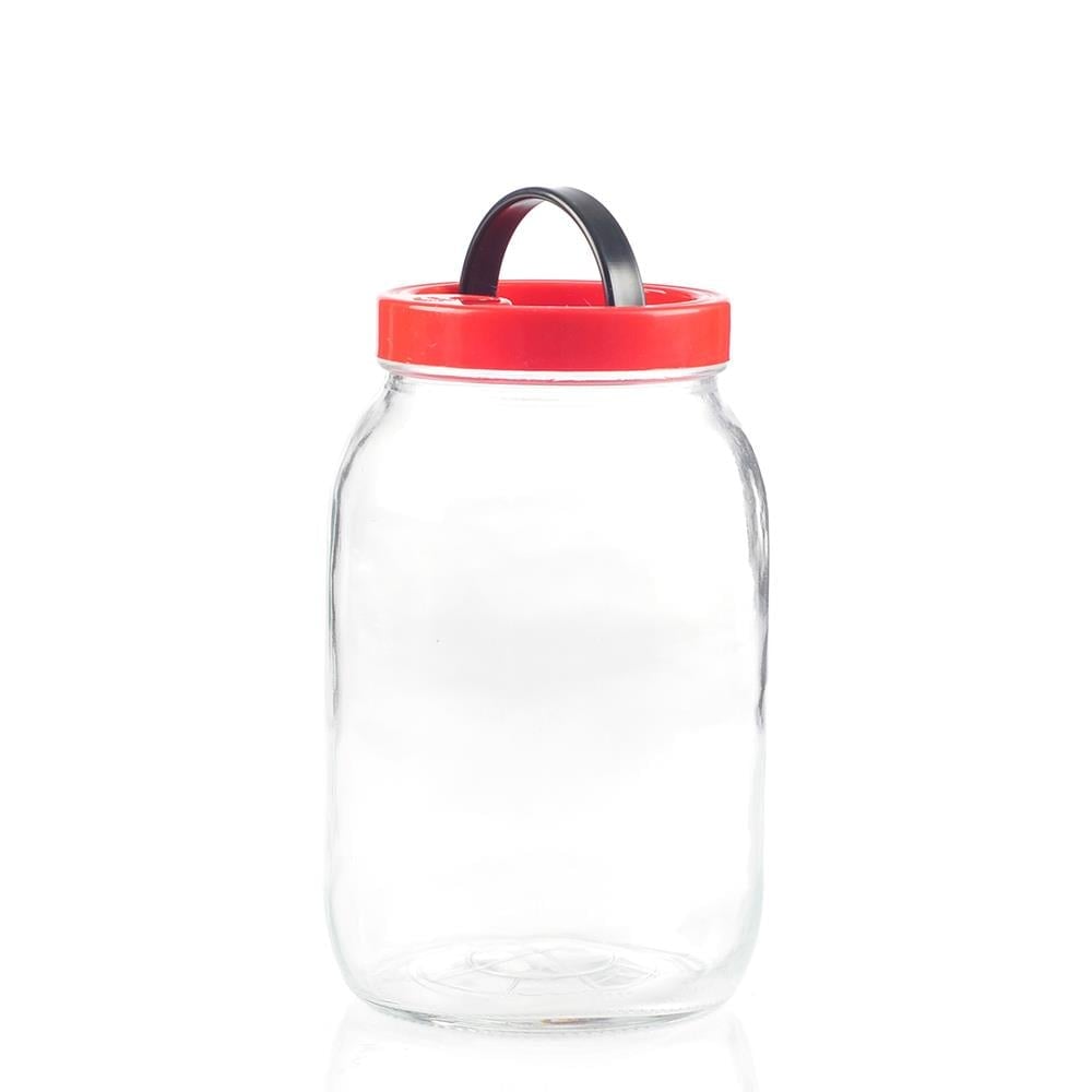 Cam Kavanoz Kulplu 5 Litre - Kapaklı Konserve Şişesi | ID2029