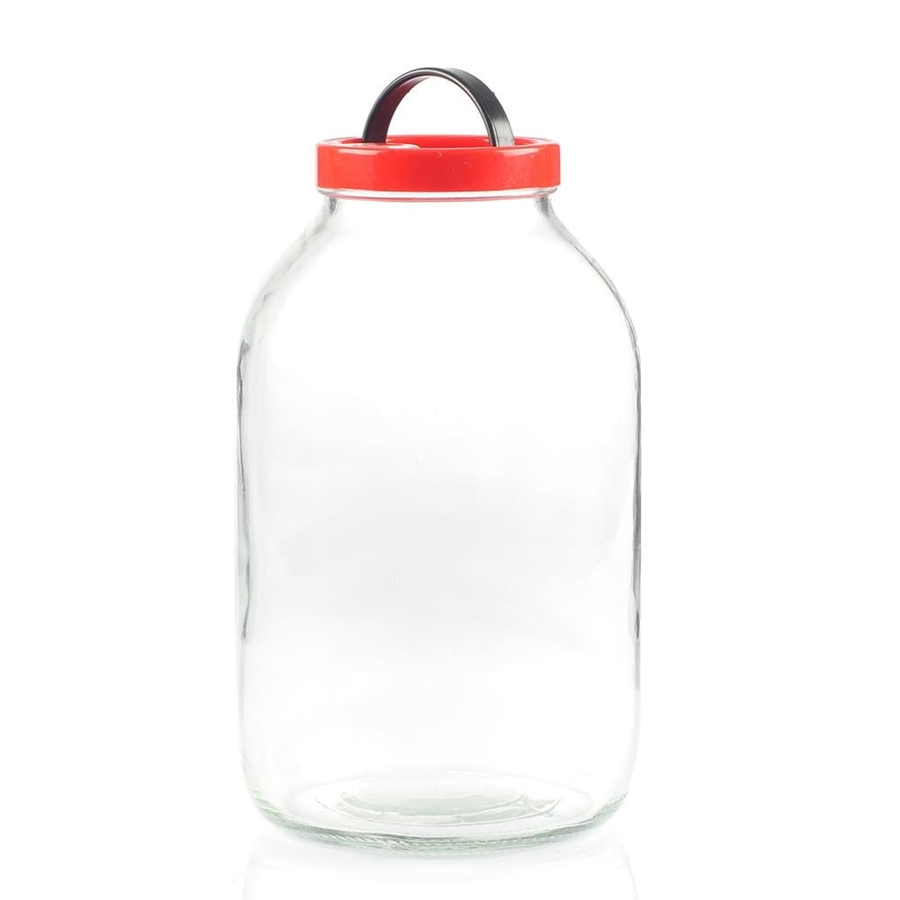 Cam Kavanoz Kulplu 8 Litre - Kapaklı Konserve Şişesi | ID2030