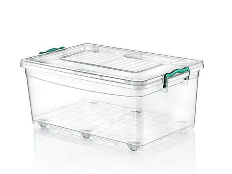 HobbyLife 02 1108 Kapaklı Tekerlekli Multibox Saklama Kabı 40 Litre | ID2700